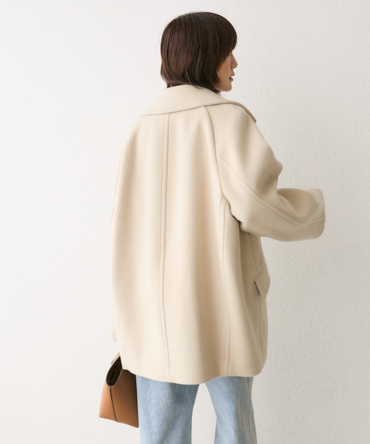 リヴドロワ　ラグランPコート　ベージュ　38 リヴドロワ ラグランPコート ベージュ 38 RIVE DROITE（リヴドロワ