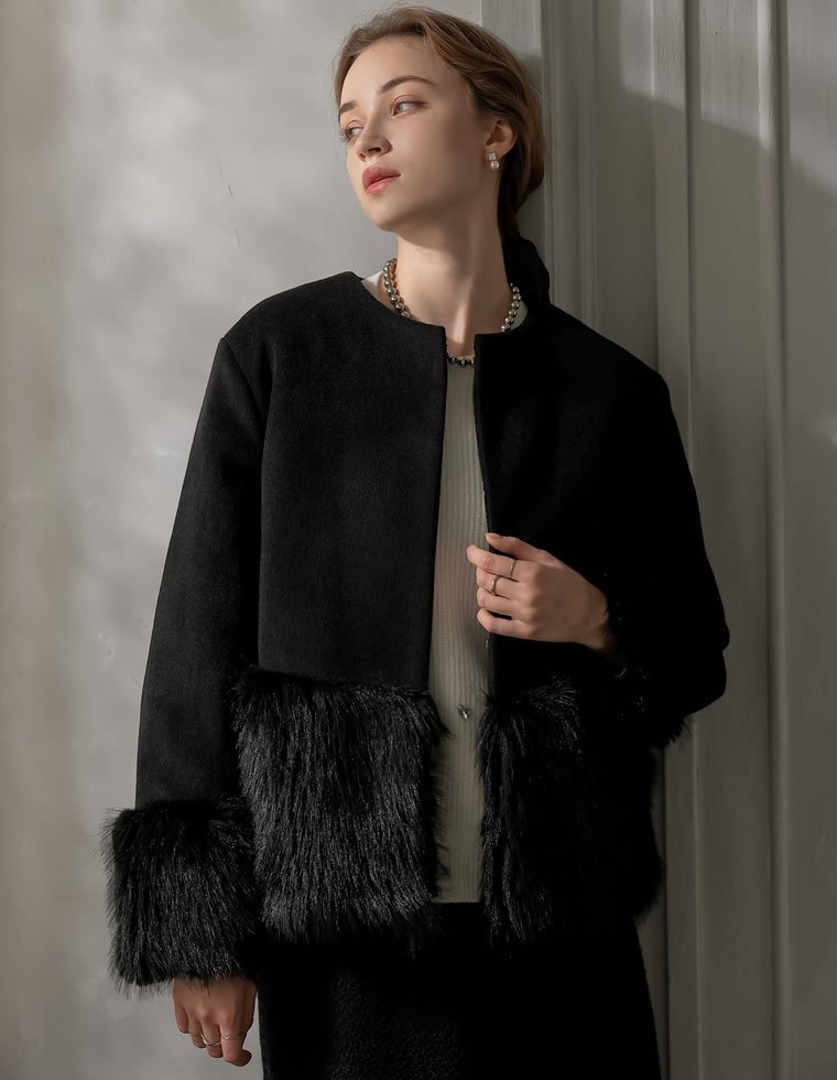 楽天市場】【SALE／31%OFF】【e/rm】エコファーロングコート e/rm