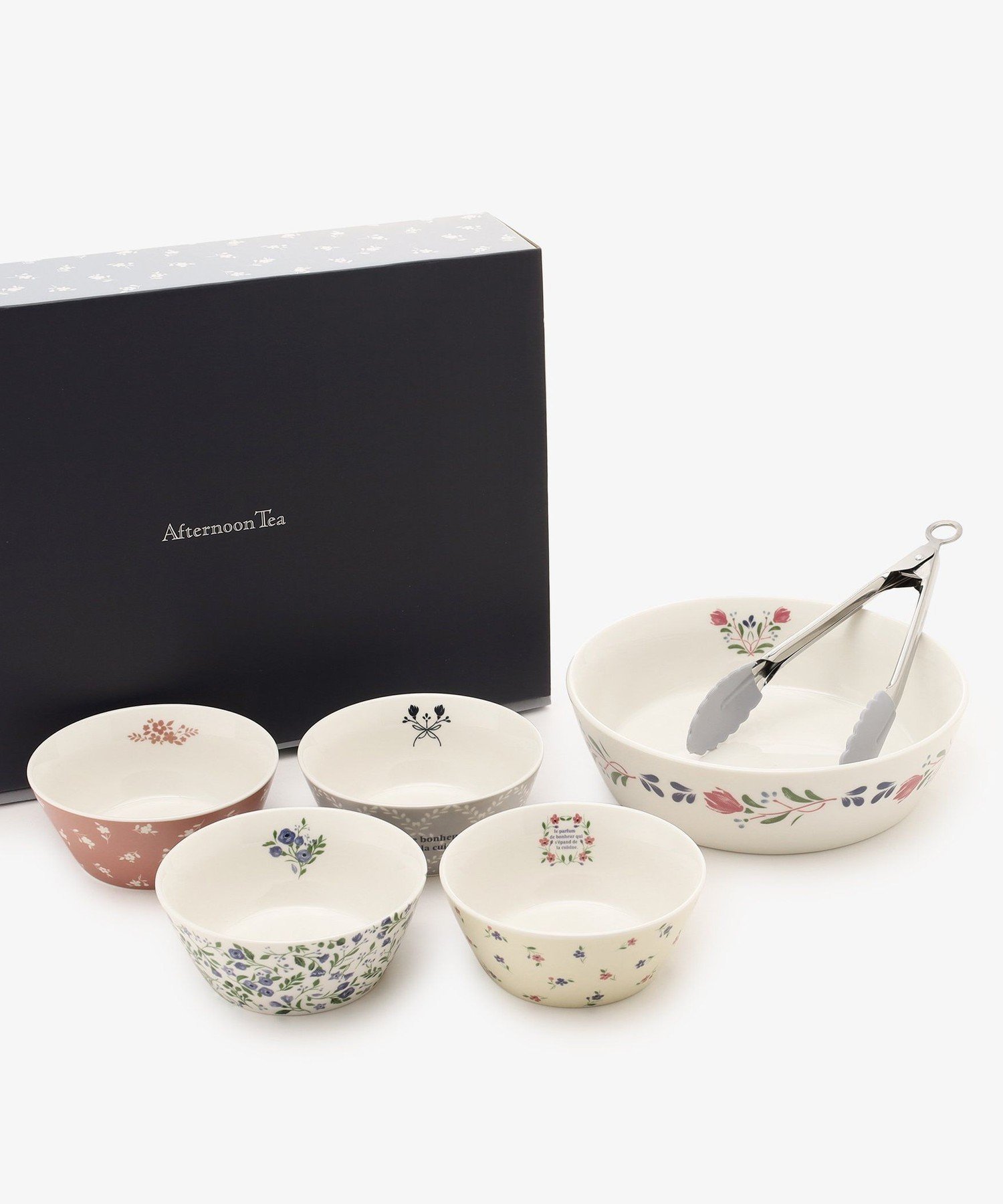 楽天市場】小花柄ボウルトングセット Afternoon Tea LIVING
