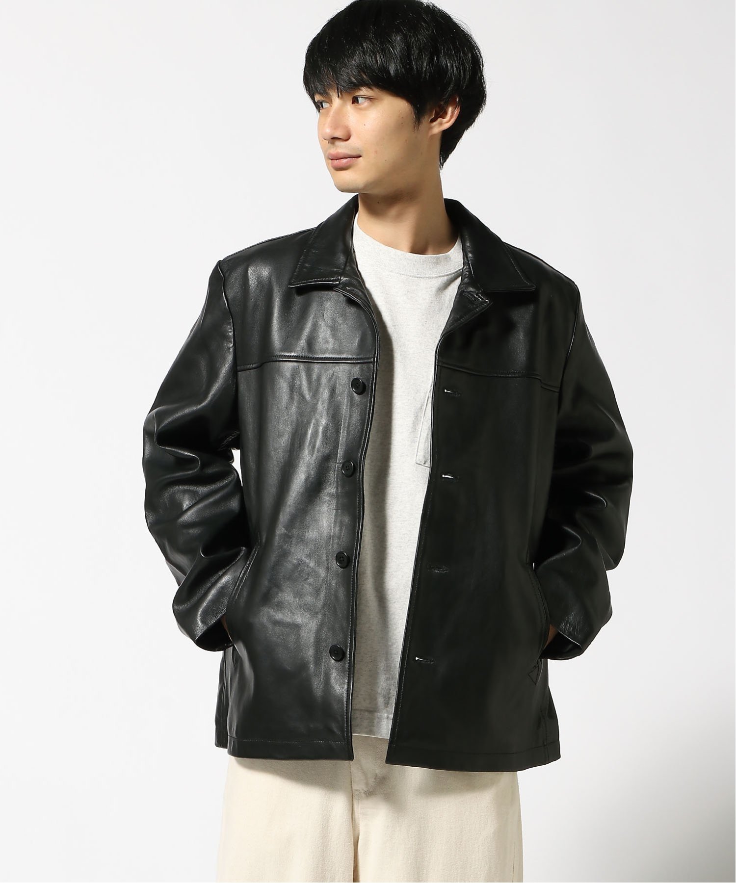 【値下げ】Nudie Jeans Co. ブラックレザージャケット XS Nudie Jeans Tan Steve Leather Jacket Nudie Jeans Co