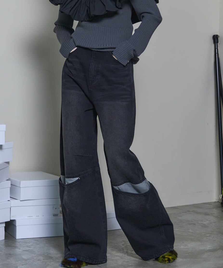 Cover Leg Denim Pants