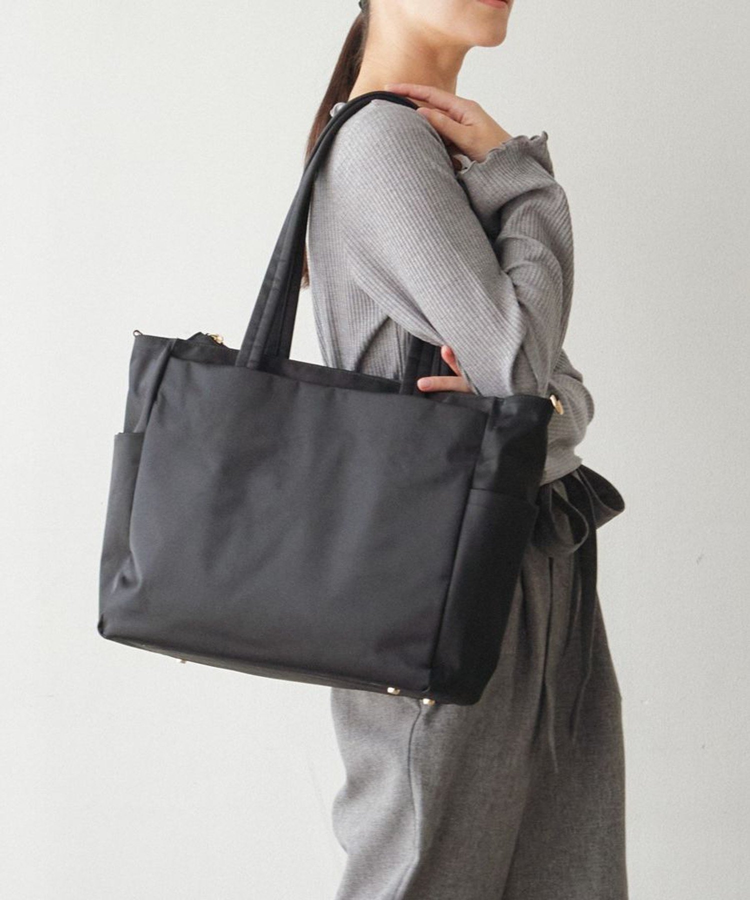 無重力トートバッグ Afternoon tea ブラック mr6308-01_1.jpg