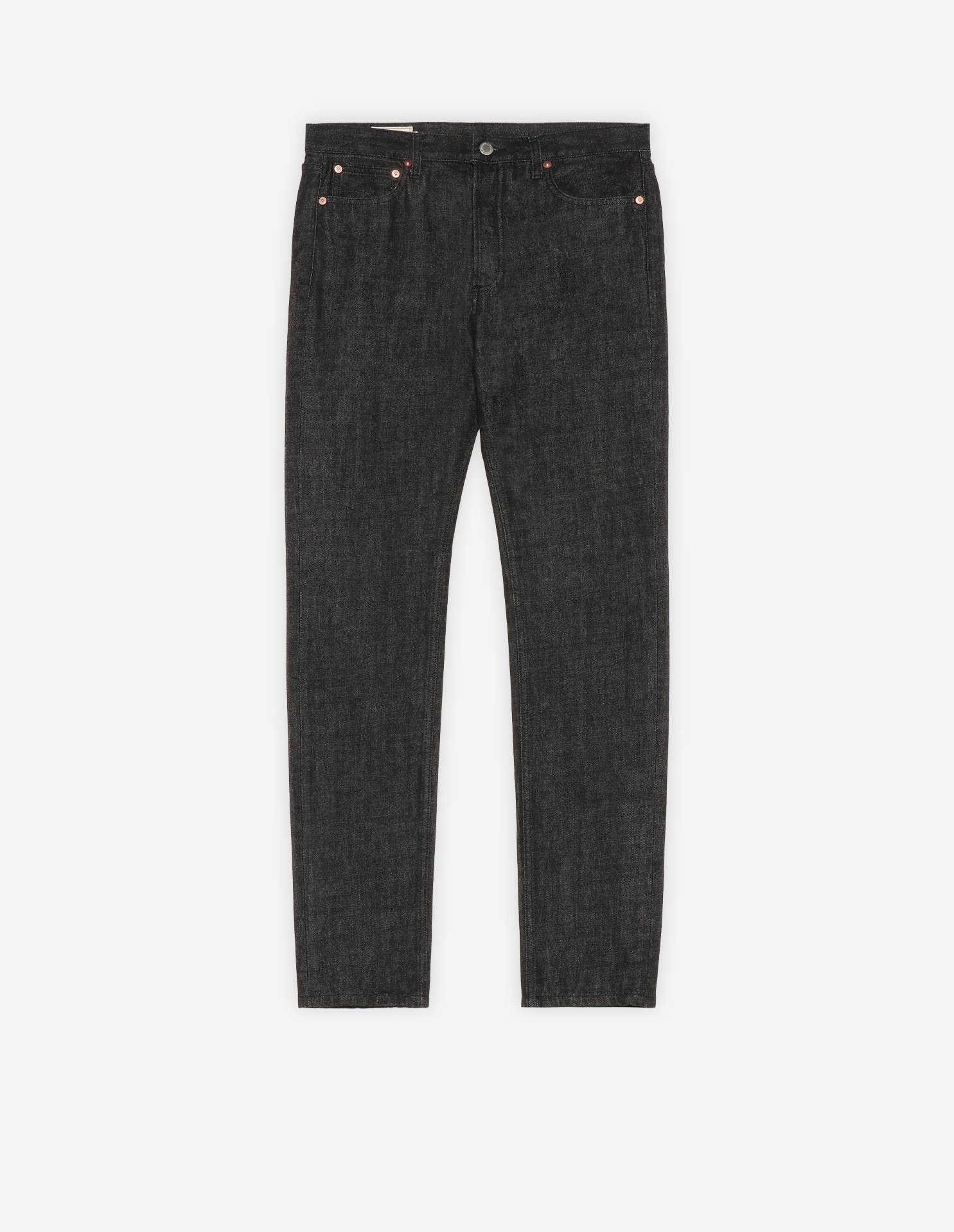 MAISON KITSUNÉ CAMP ワークパンツ グレー フォックスヘッド パッチ レギュラー ジョグパンツ | Maison Kitsuné