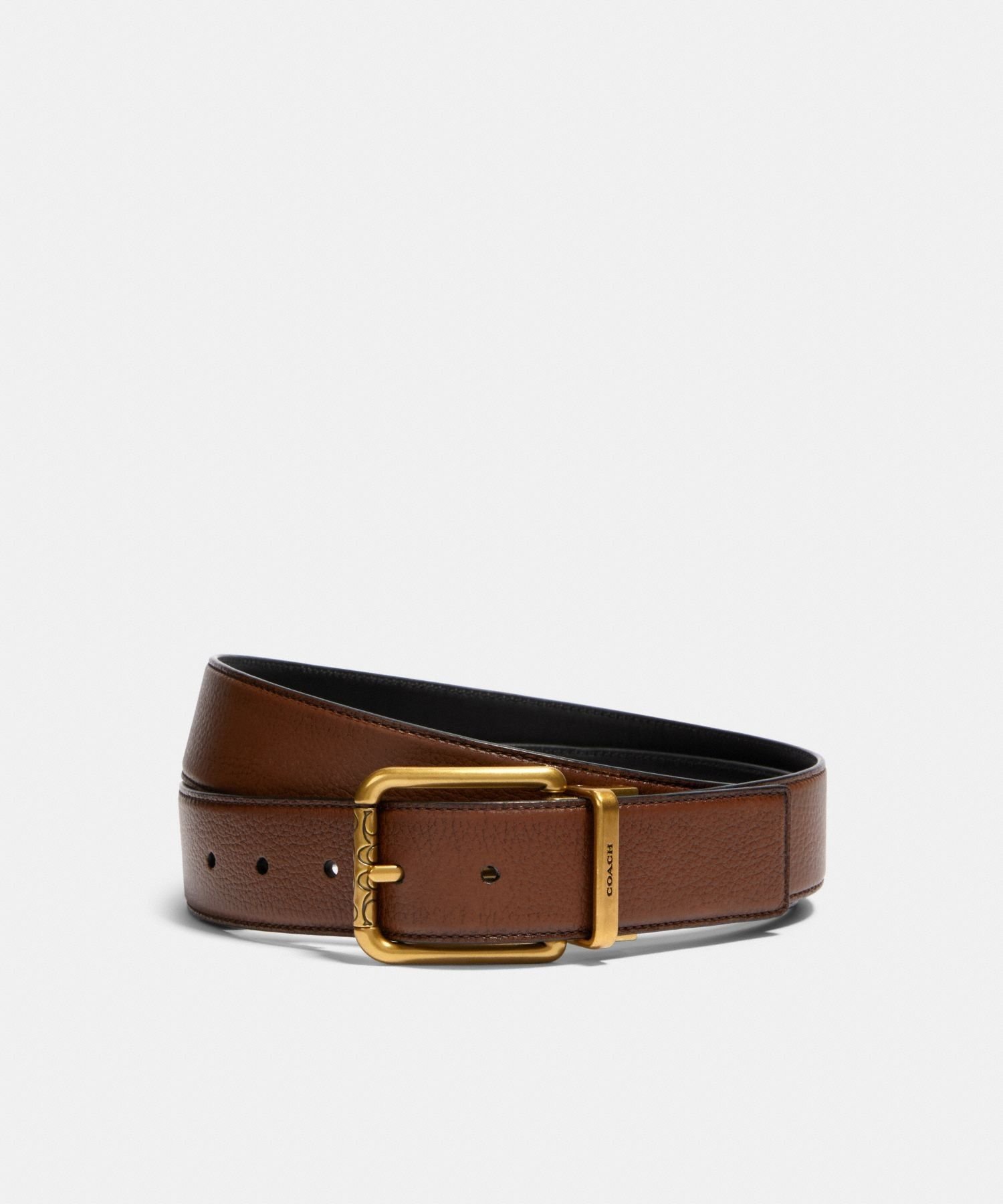 coachベルト　リバーシブル COACH コーチ ベルト メンズ Belt リバーシブル仕様 ブラック