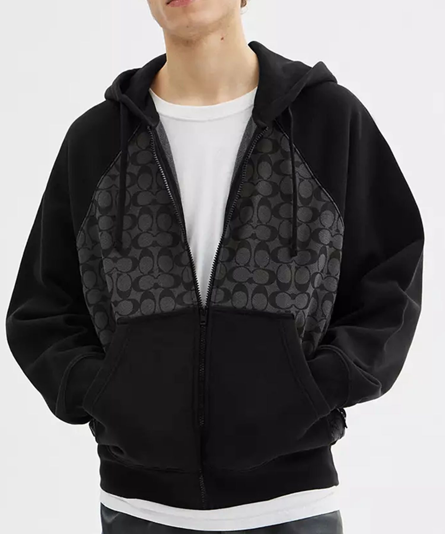 人気！【COACH】シグネチャー フル ジップ フーディー(送料込み) 公式】コーチアウトレット | シグネチャー フル ジップ フーディー