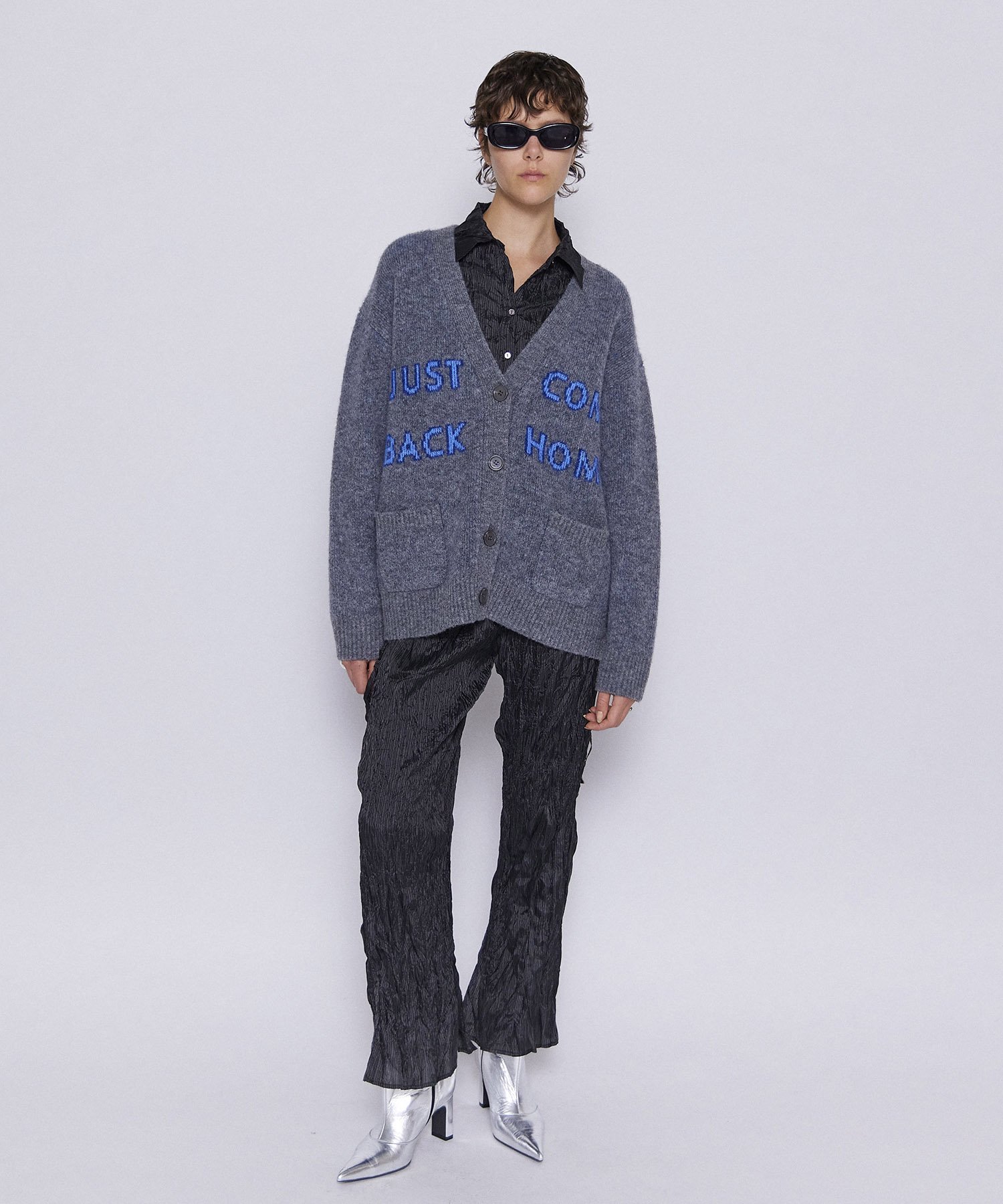 MAISON SPECIAL Logo Jacquard Knit Cardigan メゾンスペシャル