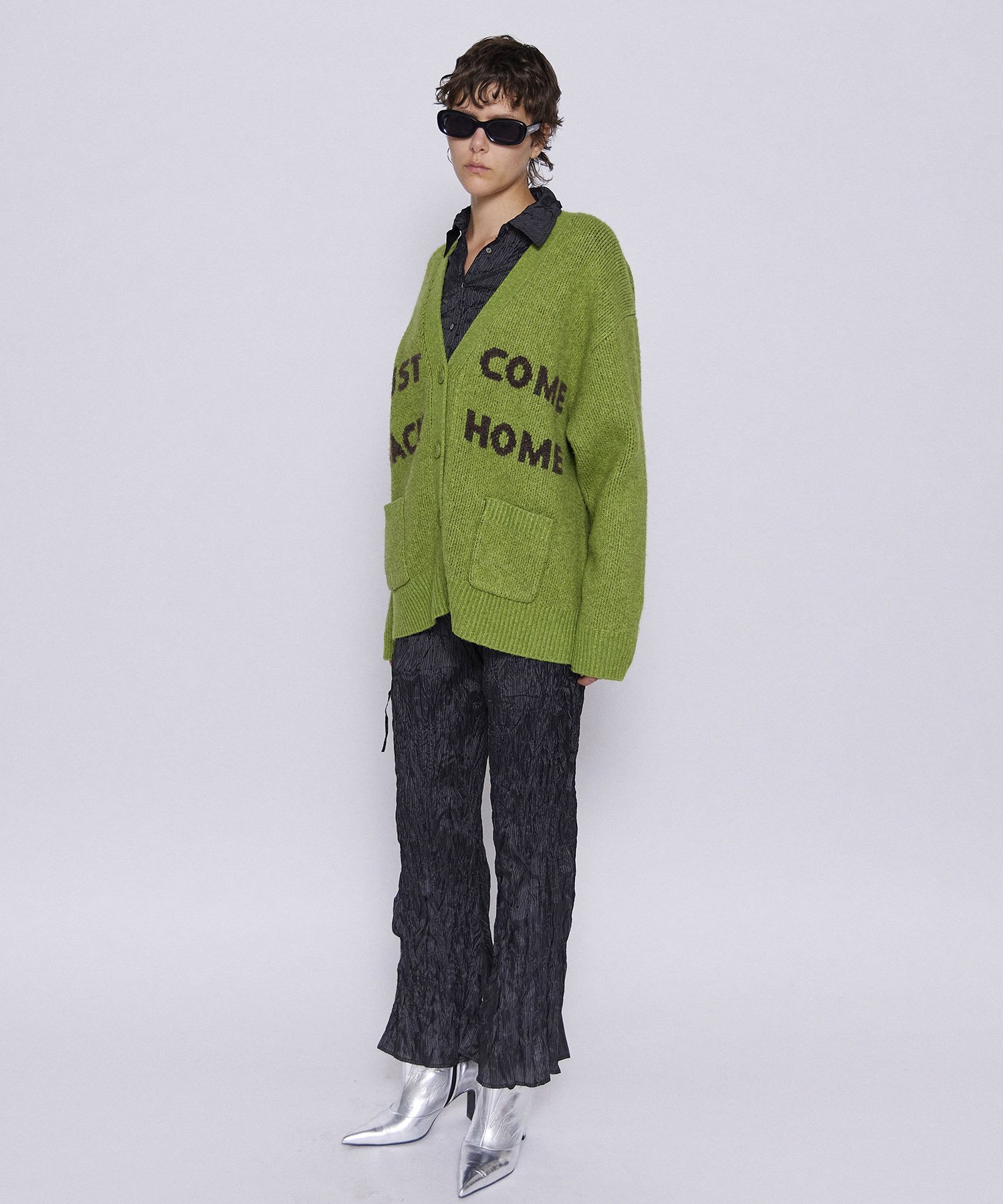 MAISON SPECIAL Logo Jacquard Knit Cardigan メゾンスペシャル
