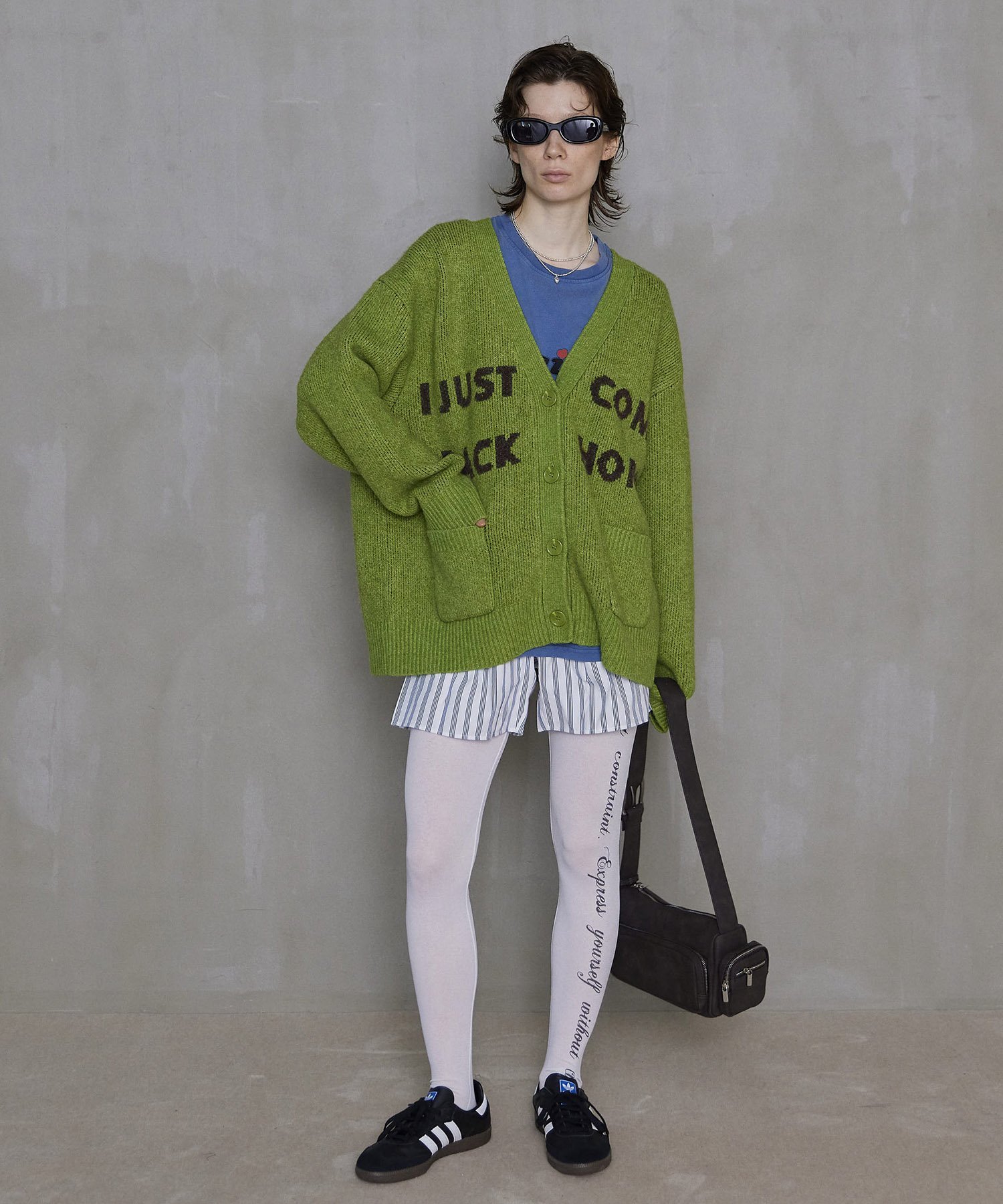 MAISON SPECIAL Logo Jacquard Knit Cardigan メゾンスペシャル