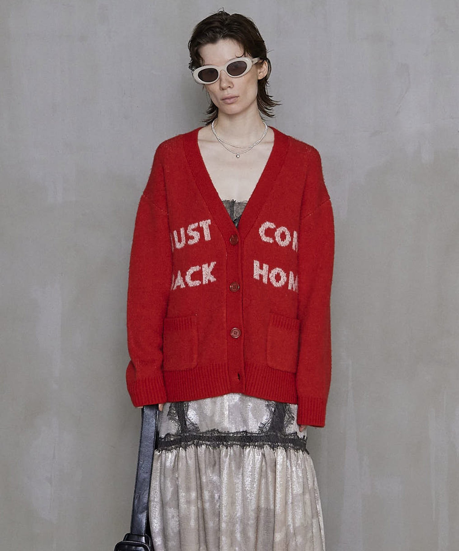 【即完売】MAISONSPECIALメゾンスペシャル今季グラフィックカーディガン MAISON SPECIAL Logo Jacquard Knit Cardigan メゾンスペシャル