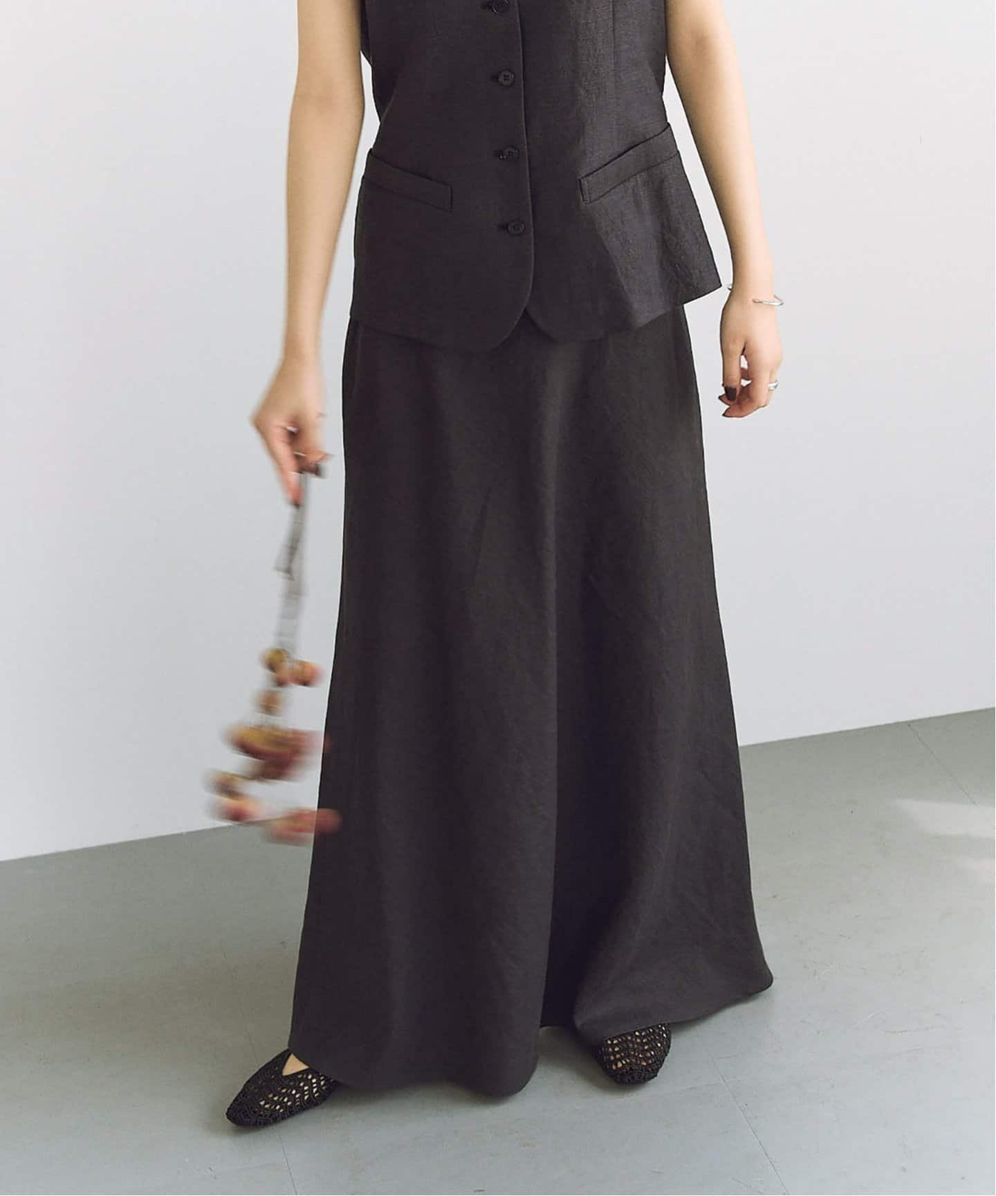 楽天市場】【SALE／30%OFF】リネンブレンドイージーフレア