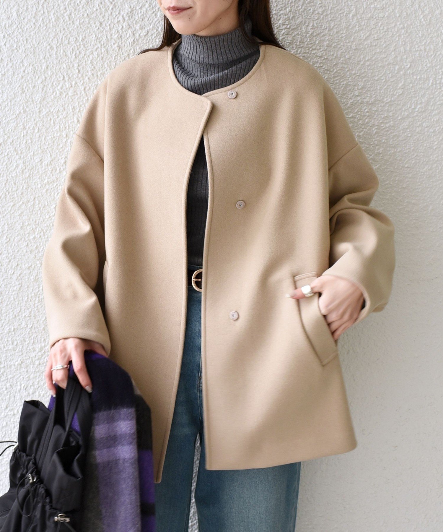 楽天市場】Ballsey ボールジィ｜ウールカシミヤビーバー ショート