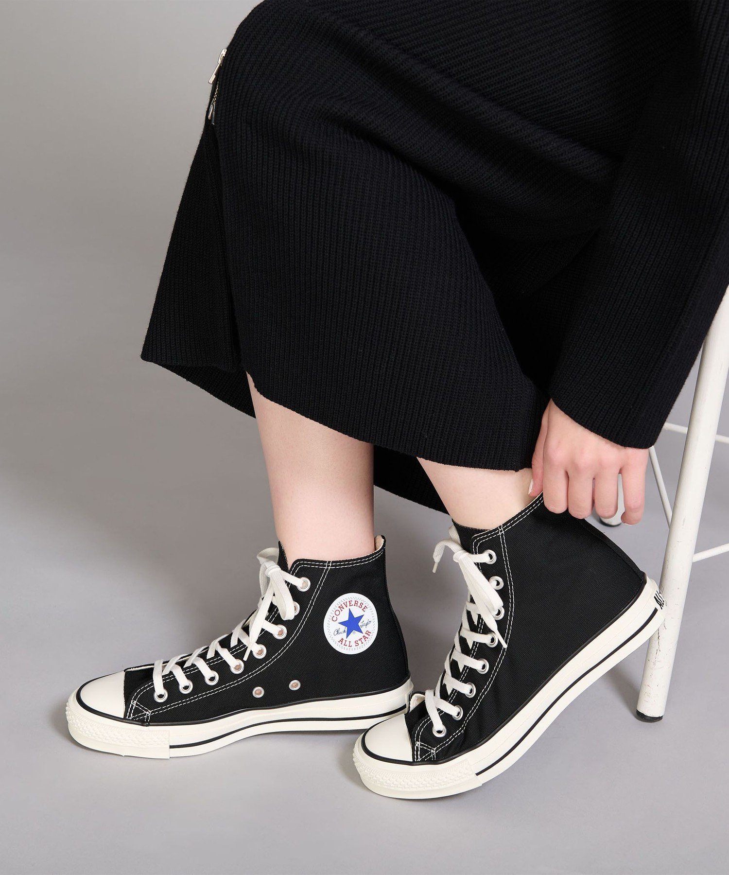 BEAUTY&YOUTH UNITED ARROWS ＜CONVERSE＞ALL STAR HI MADE IN JAPAN/スニーカー ビューティー＆ユース　ユナイテッドアローズ シューズ・靴 スニーカー ブラック【送料無料】画像