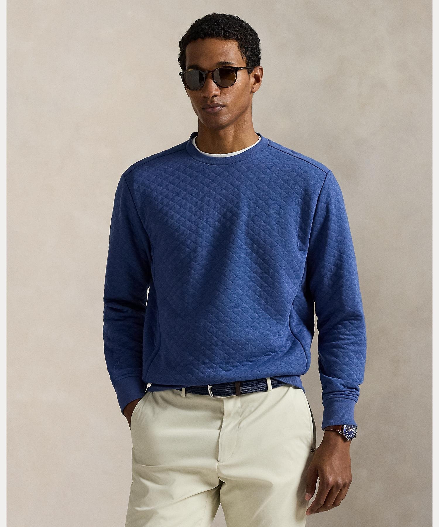 RLX ゴルフ カラーブロック ダブルニット プルオーバー M モックネック 緑 RLX）ダブルニット モックネック ジャケット | POLO GOLF｜RLX/ポロ