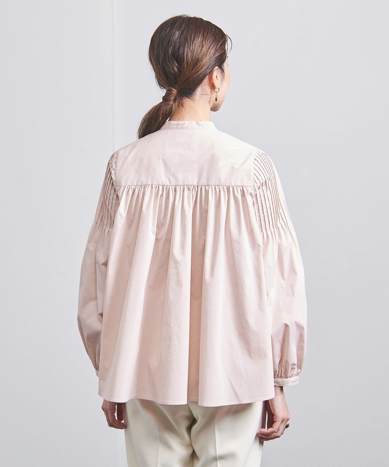 UNITED ARROWS C/P ピンタックスリーブ ブラウス ユナイテッドアローズ 