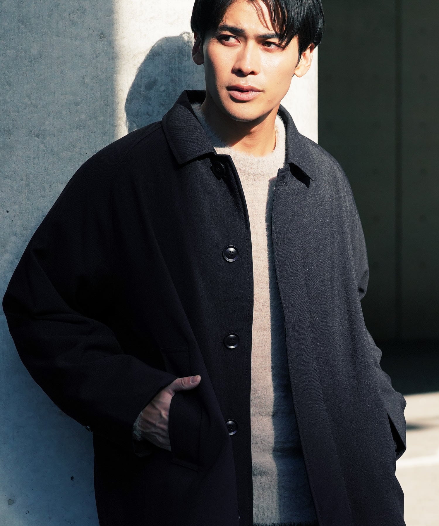 温かいコートです 楽天市場】【SALE】ステンカラーコート ロングコート コート メンズ 冬