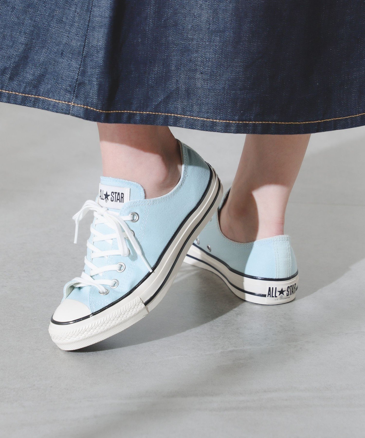 【SALE／40%OFF】B:MING by BEAMS CONVERSE / ALL STAR カラーデニム ビームス アウトレット シューズ・靴 スニーカー ピンク ブルー【送料無料】画像