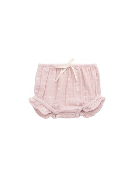 JAMIE KAY モスリンブルマ Petite Heart Old Rose/オーガニックコットン ジェイミーケイ マタニティウェア・ベビー用品 ロンパース・カバーオール画像