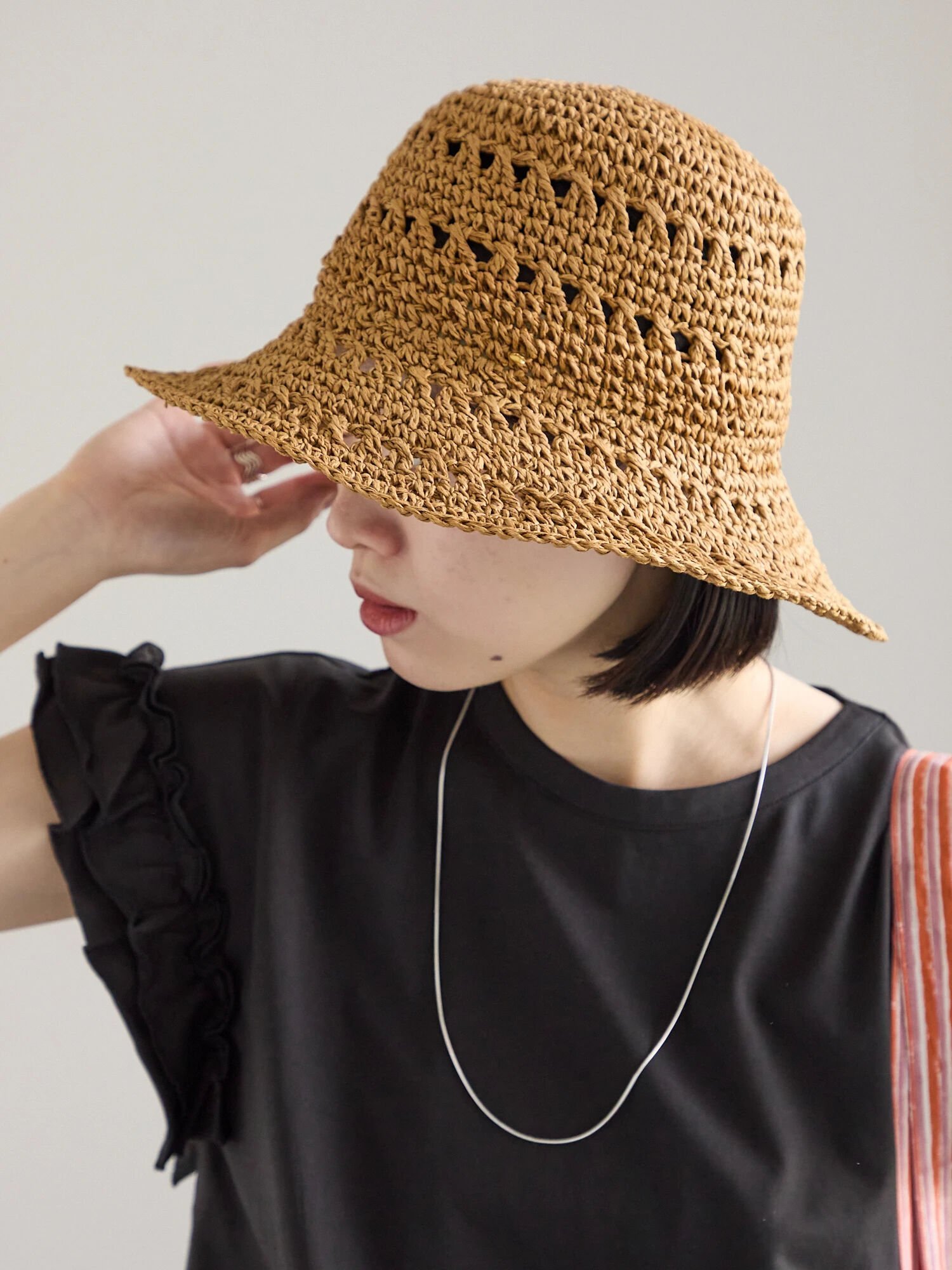 サラマリカ　コットンリネンフラワープリントハット 楽天市場】【Sara Mallika】 C.Linen Flower Print Hat