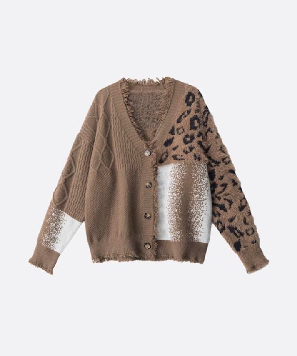 楽天市場】SEVESKIG セヴシグ LEOPARD C.D レオパード カーディガン