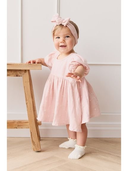 【SALE／50%OFF】JAMIE KAY モスリンチュニック Petite Heart Old Rose/オーガニックコットン ジェイミーケイ マタニティウェア・ベビー用品 ロンパース・カバーオール画像