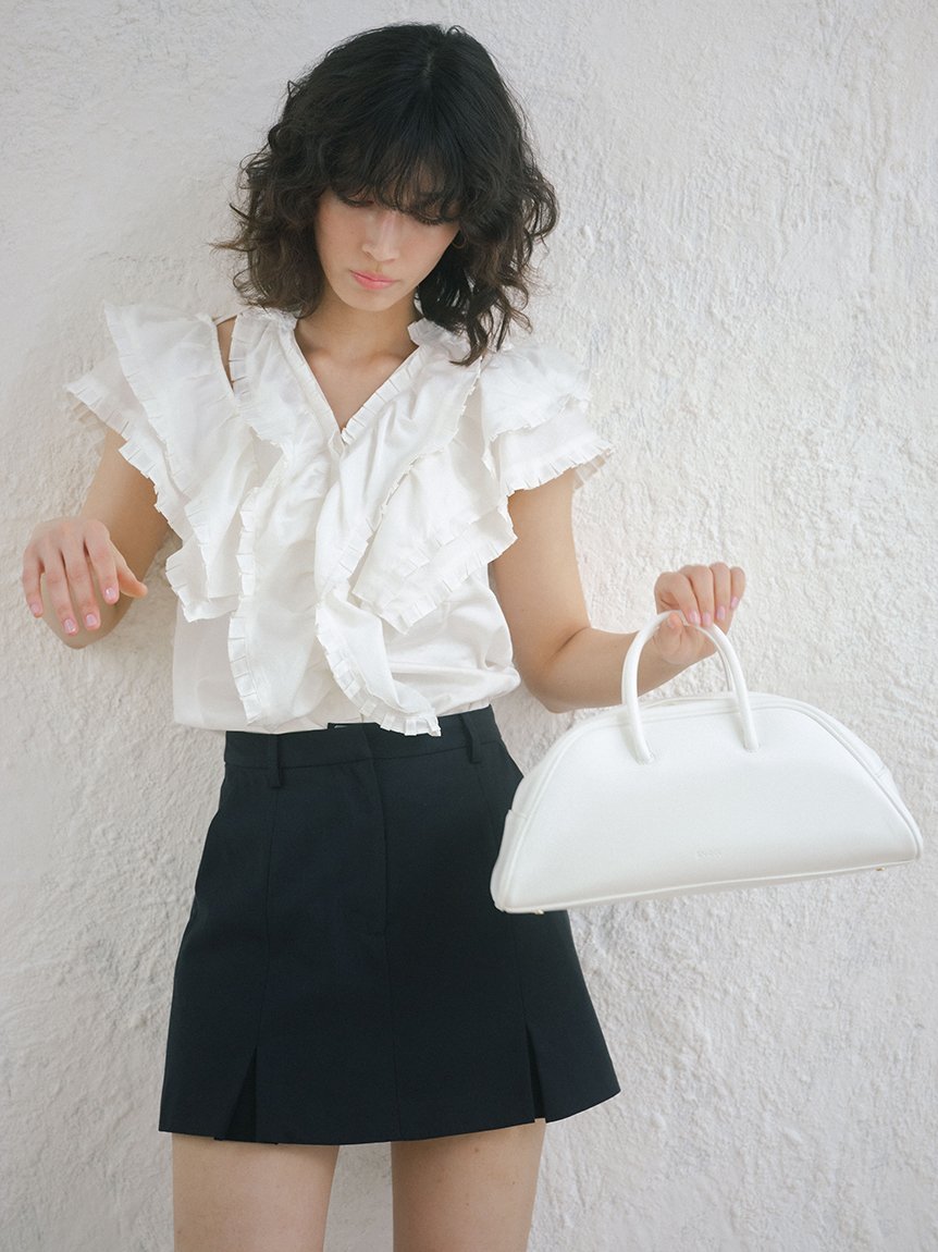 SALE／50%OFF】SNIDEL ショースキンフリルブラウス スナイデル