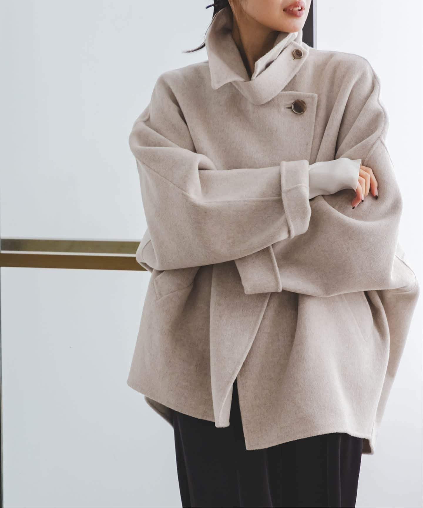 NOBLE Super160s リバードルマンショートコート ブラウン NOBLE｜《追加》Super160s リバードルマンショートコート | Rakuten