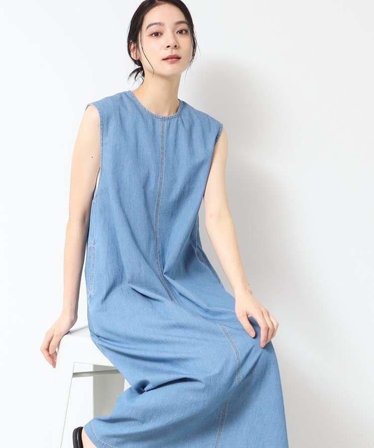 楽天市場】【SALE／32%OFF】【洗える】ギャザーフリル綿麻デニム