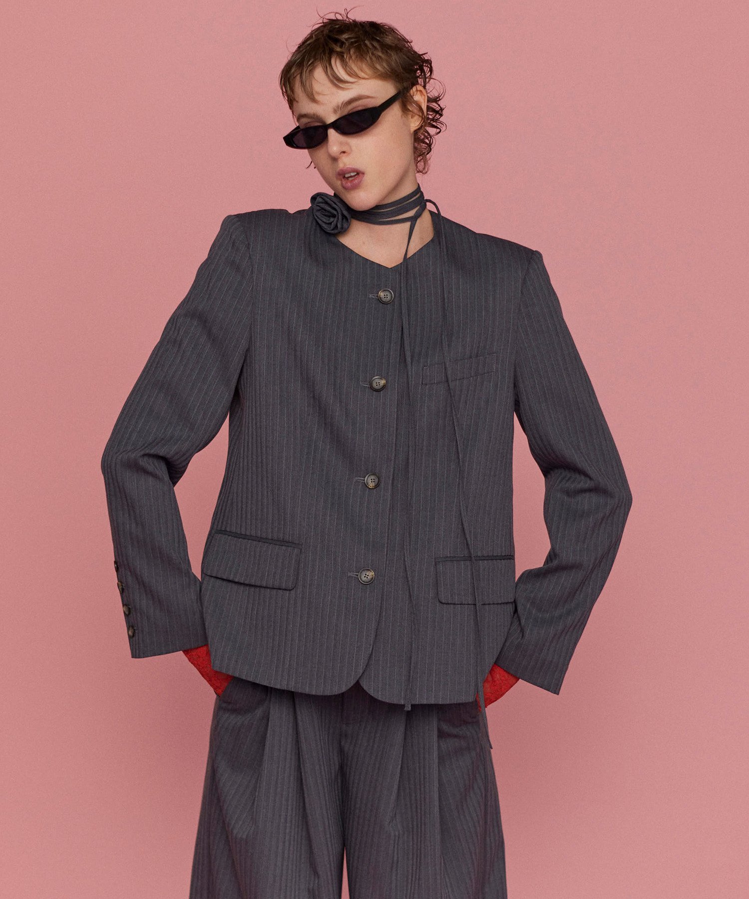 楽天市場】Maison Margiela ノーカラーシングルジャケット メゾン