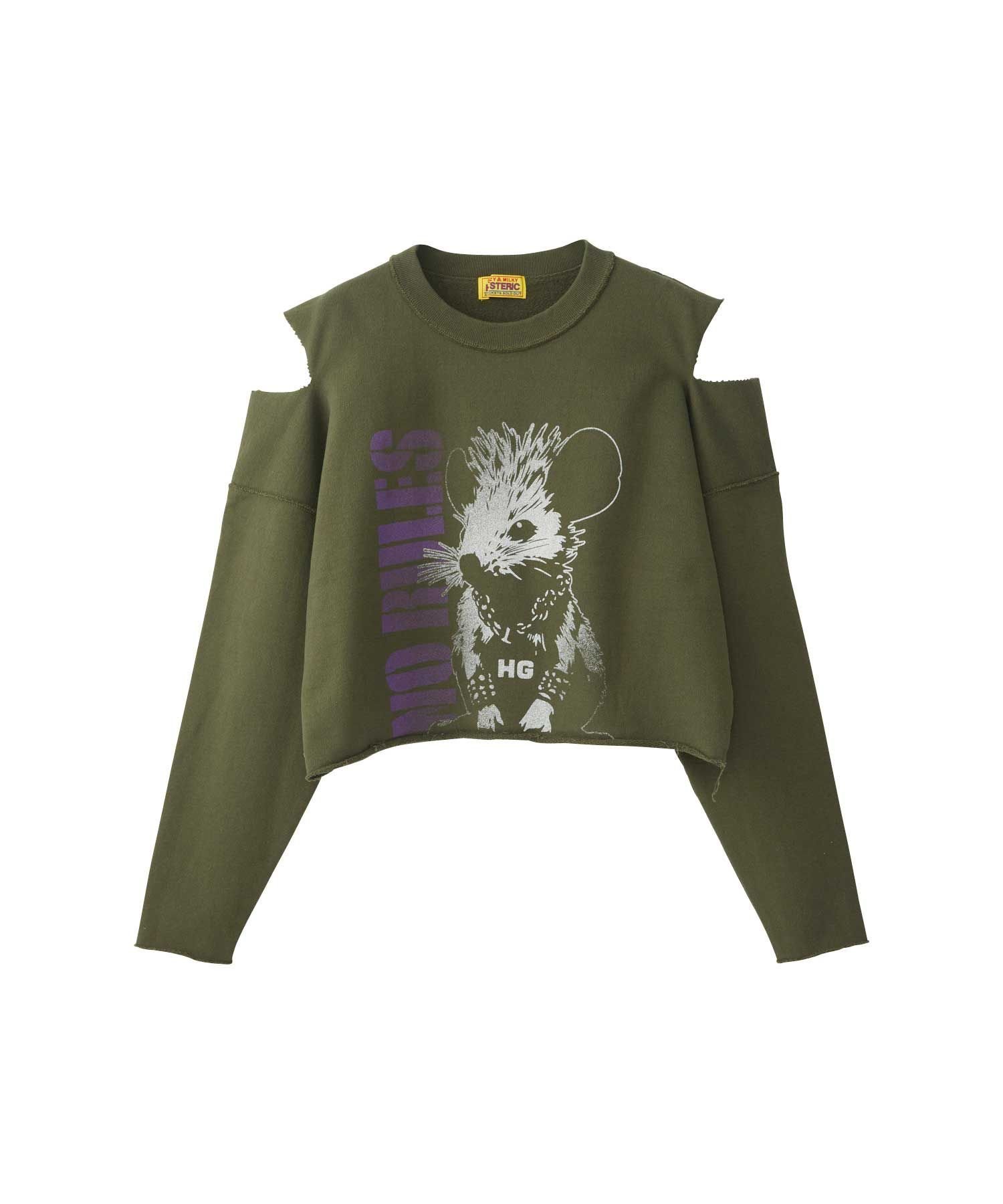 【人気】HYSTERIC GLAMOUR　ヒステリックグラマー　ロゴスウェット HYSTERIC GLAMOUR ヒステリックグラマー 02241CS07 FIRE LOGO