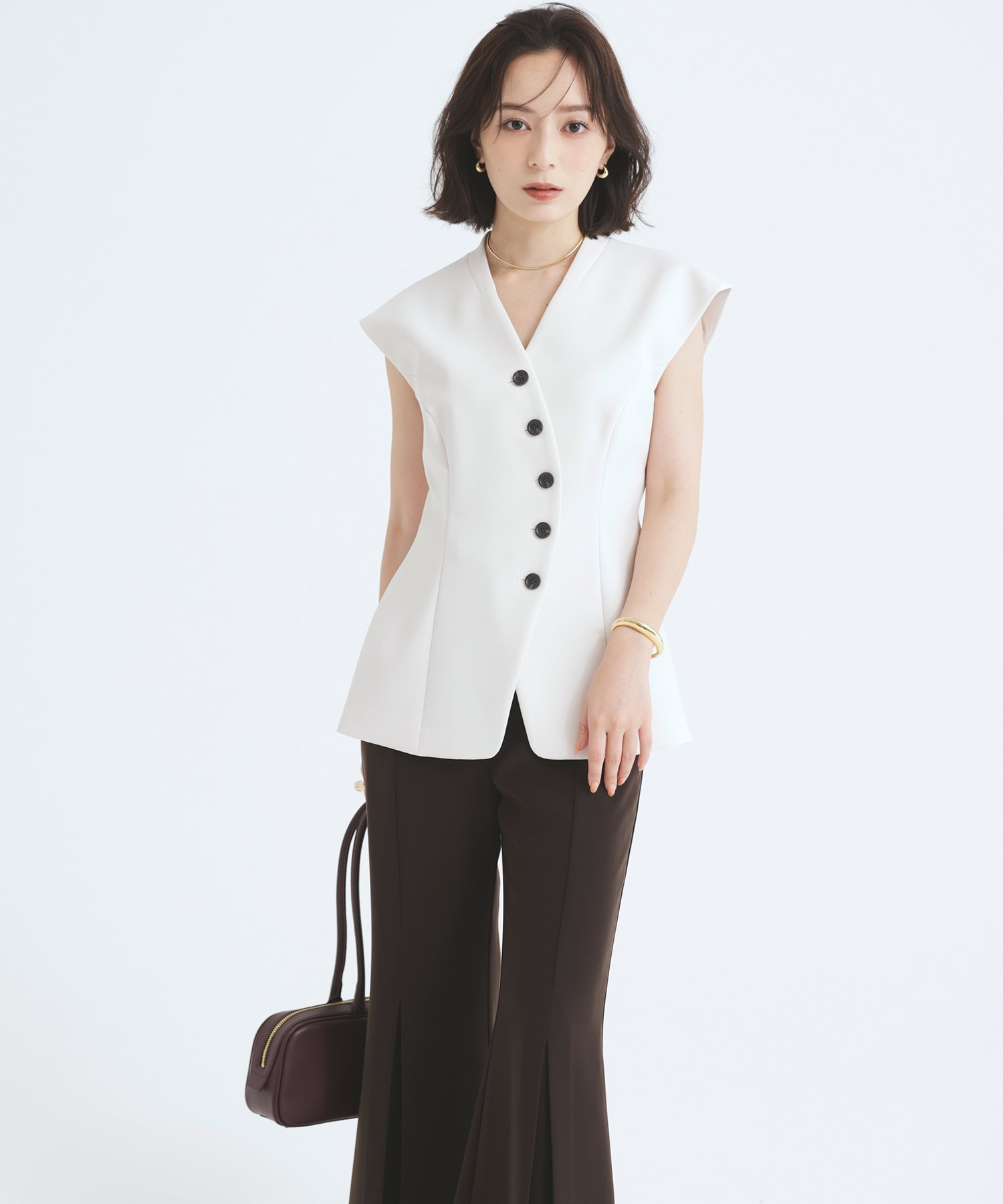 SALE/40%OFF】anuans カーブフロントジレ アニュアンス トップス SALE/40%OFF】anuans カーブフロントジレ アニュアンス トップス