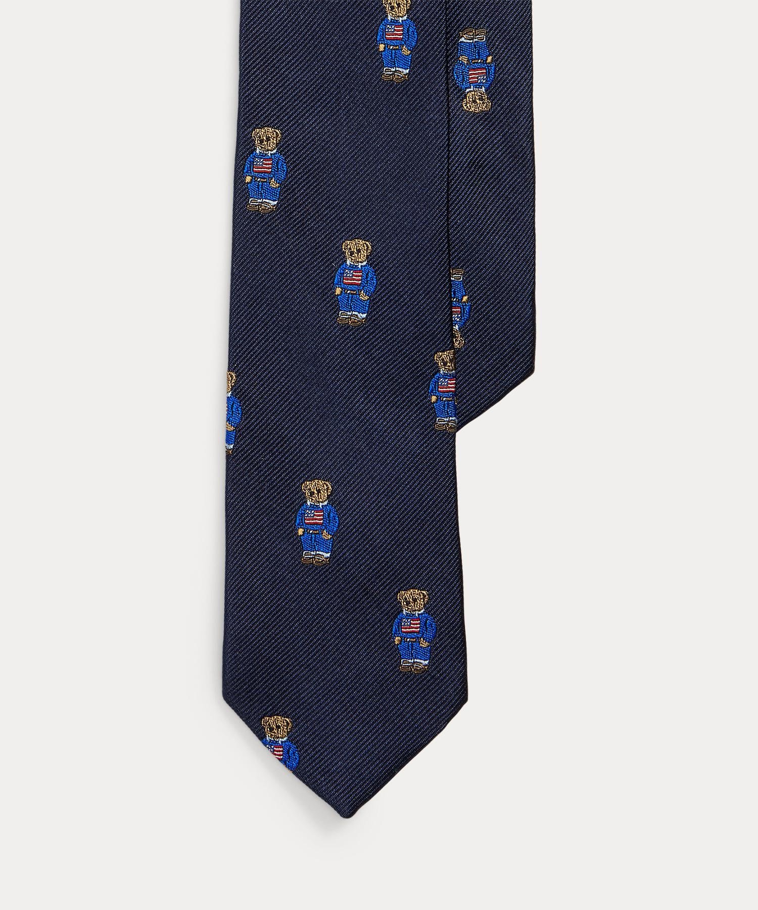 RALPH LAUREN ポロラルフローレン ベアー　刺繍 総柄 ネクタイ 楽天市場】Polo Ralph Lauren ポロベアー総柄ネクタイ ポロ