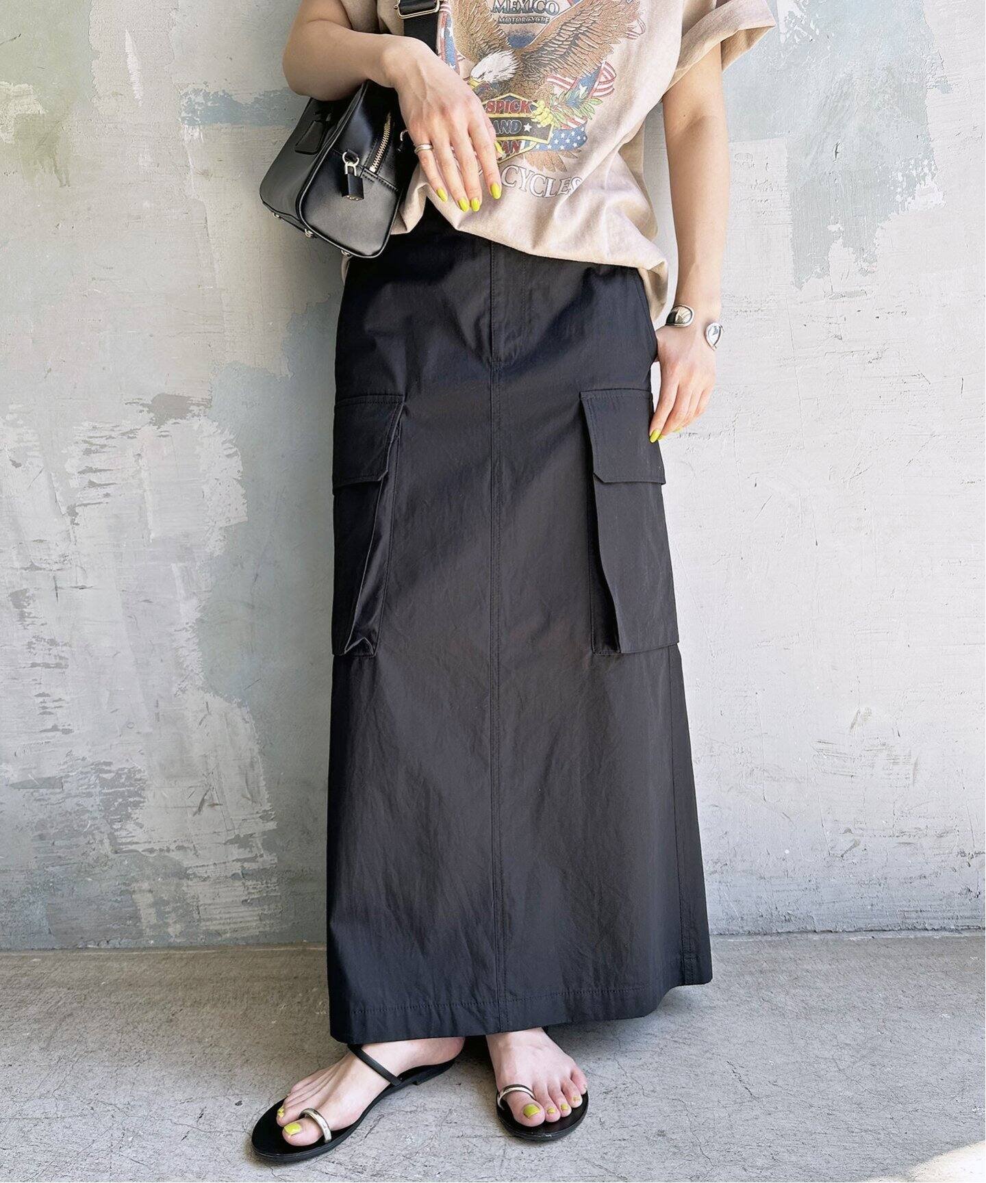 Spick & Span ≪追加≫カーゴポケットIラインスカート スピックアンド  