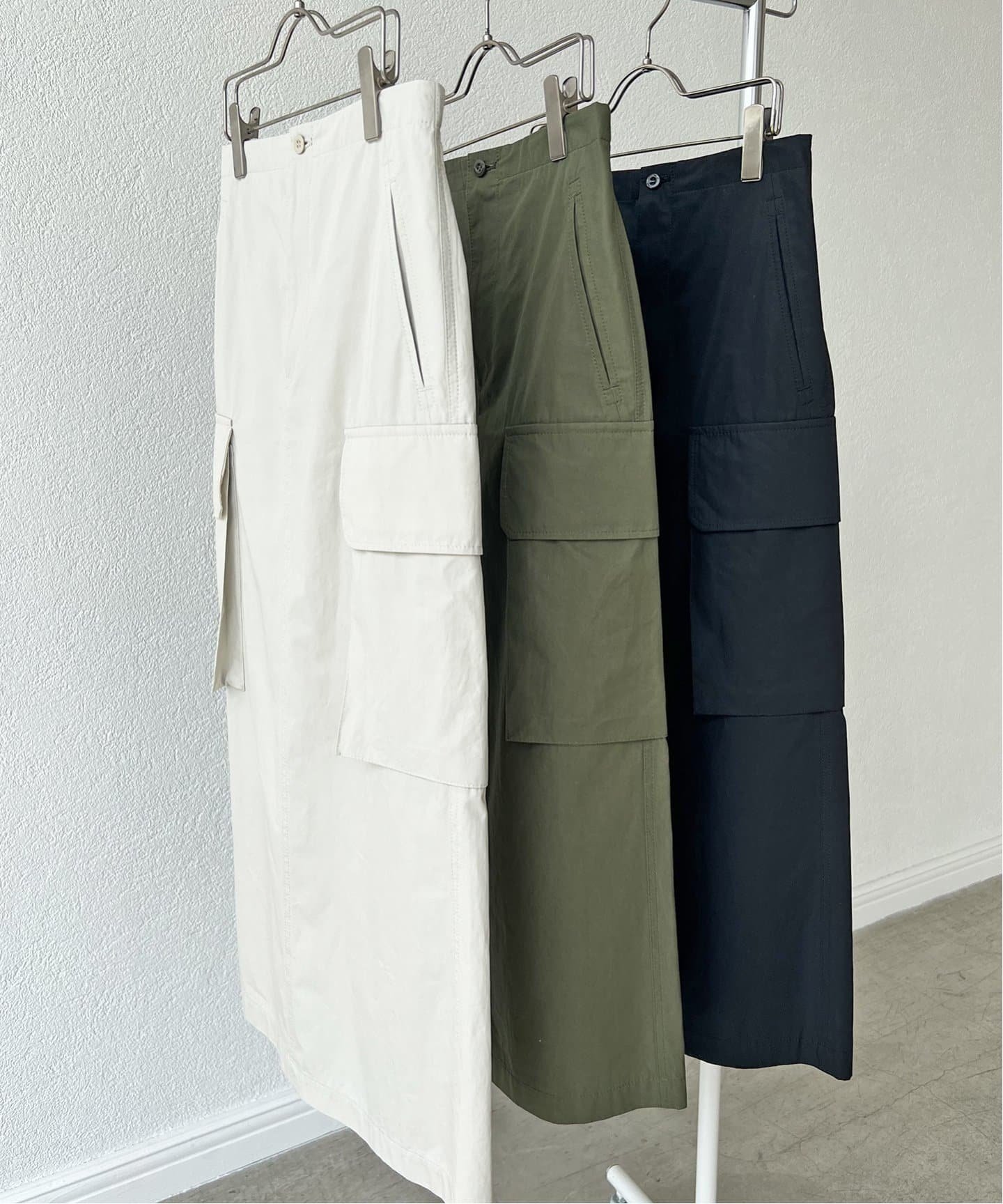 Spick & Span ≪追加≫カーゴポケットIラインスカート スピックアンド  