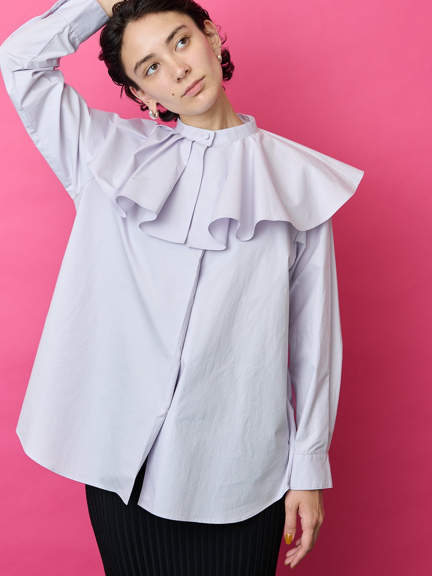SALE／40%OFF】Whim Gazette 【THE PAUSE】フレアカラー2WAYブラウス 