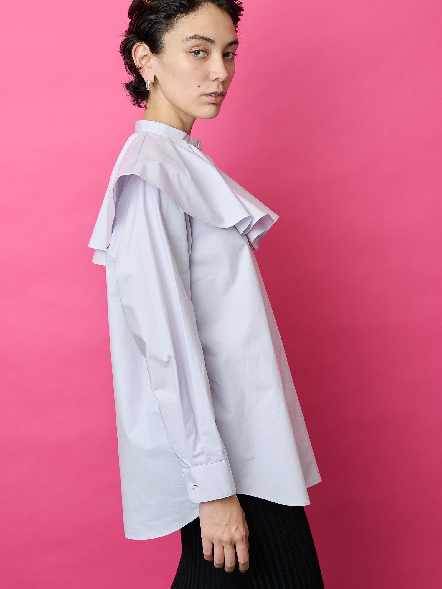 SALE／40%OFF】Whim Gazette 【THE PAUSE】フレアカラー2WAYブラウス 
