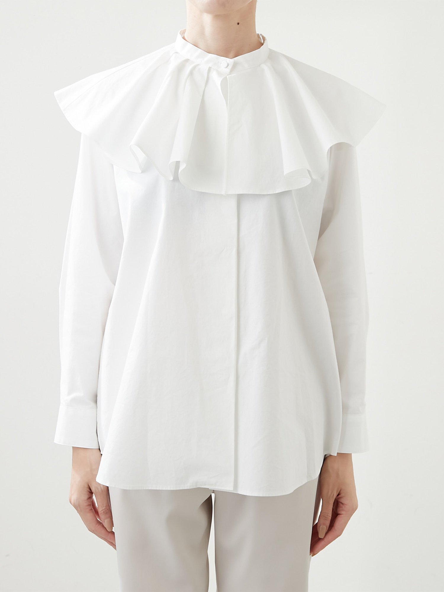 SALE／40%OFF】Whim Gazette 【THE PAUSE】フレアカラー2WAYブラウス 