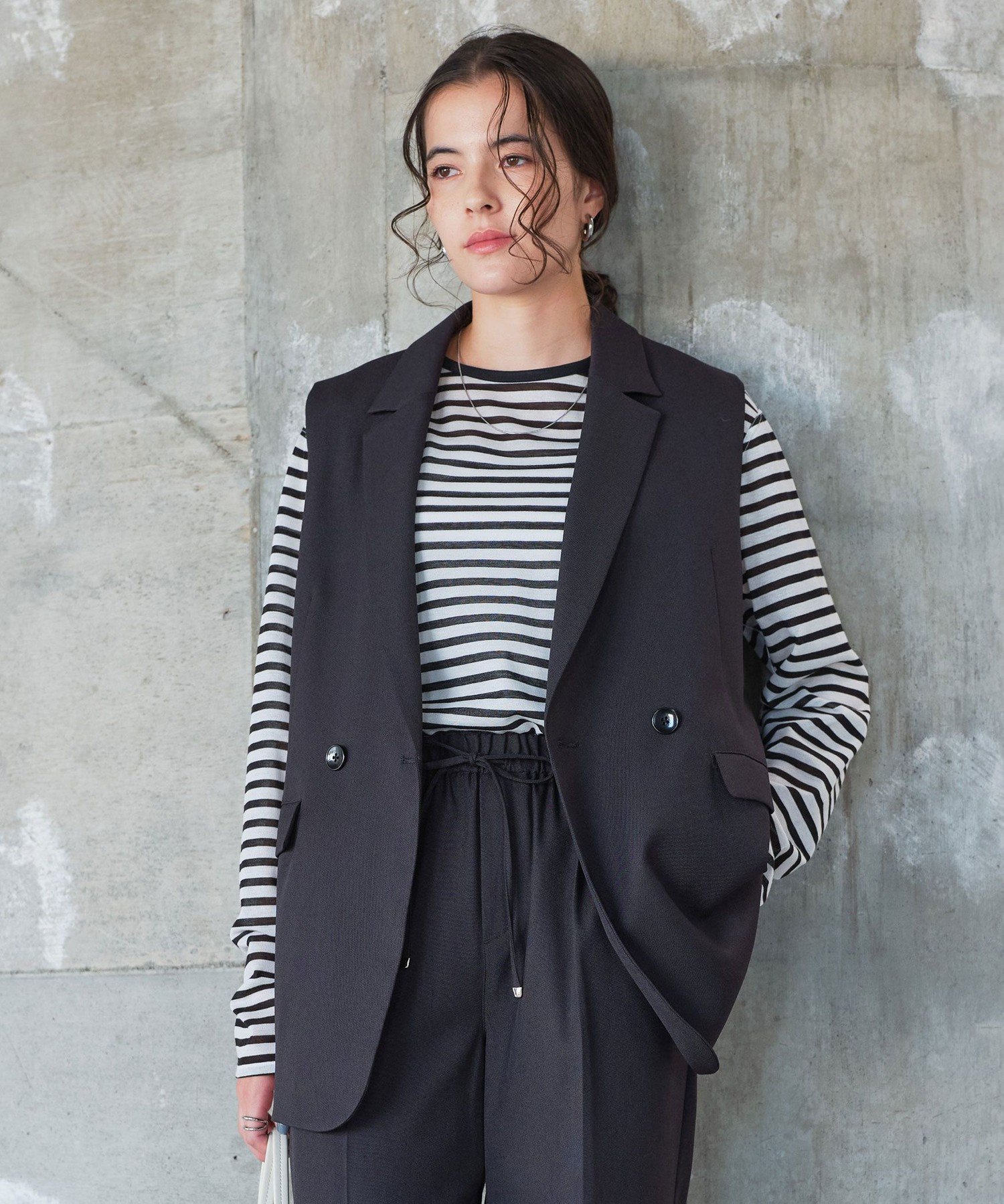 green label relaxing ドッキングペプラムニットジレ UNITED ARROWS green label relaxing ドッキング ペプラム