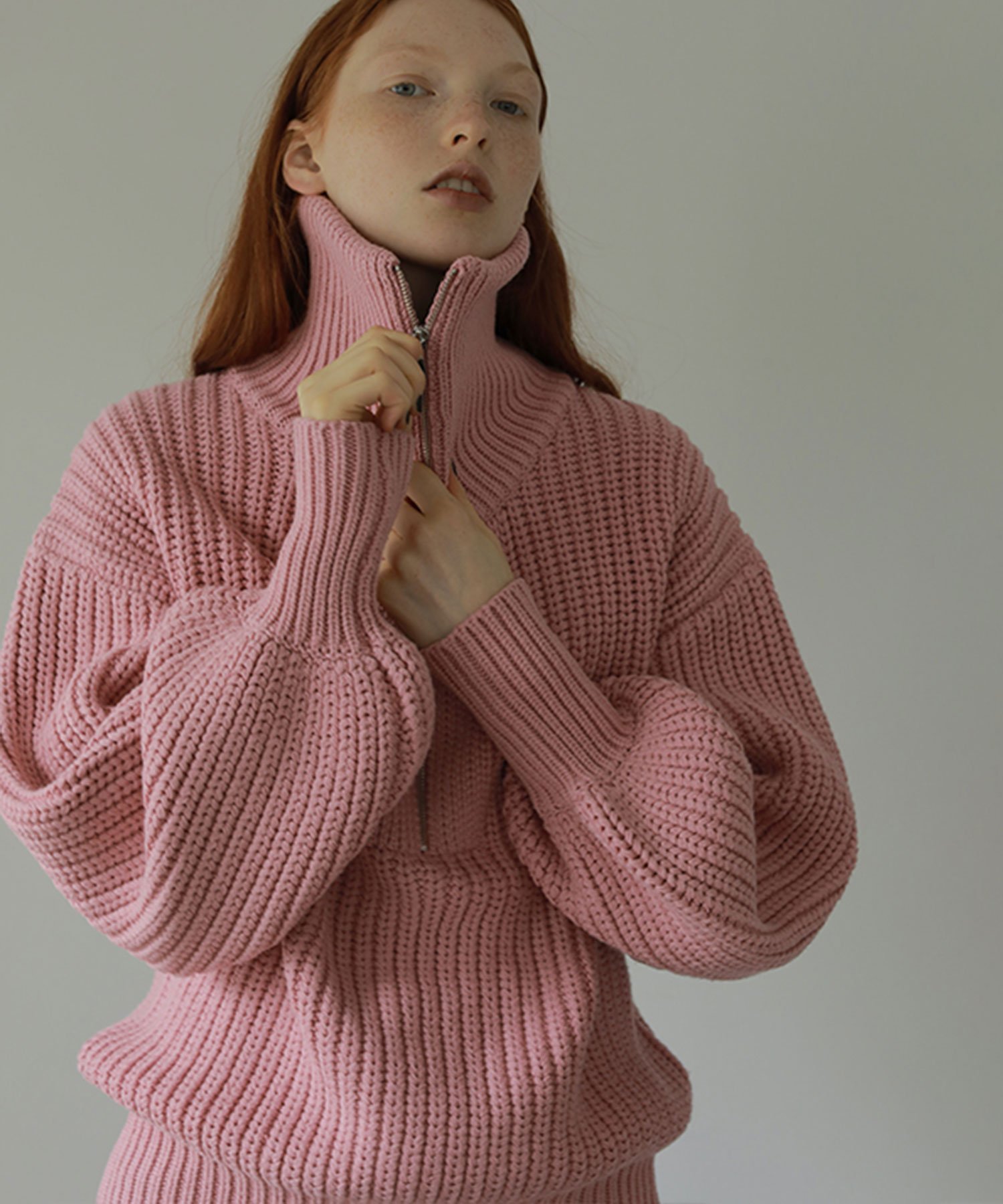SALE／50%OFF】AMAIL Bon egg knit アマイル トップス ニット ピンク  