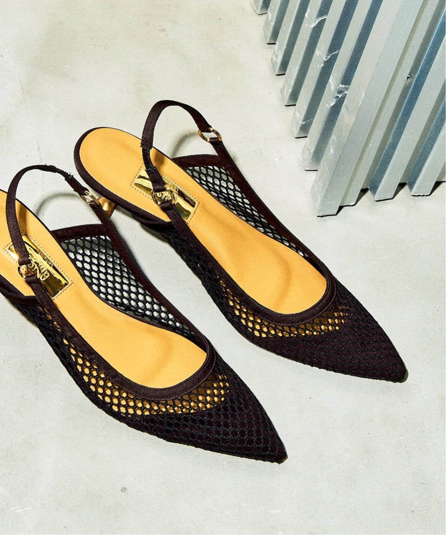 専用【新品】Le Talon パンプス ポインテッドメッシュスリングバック LE TALON｜《追加》GRISE5cmポインテッドメッシュスリングバック