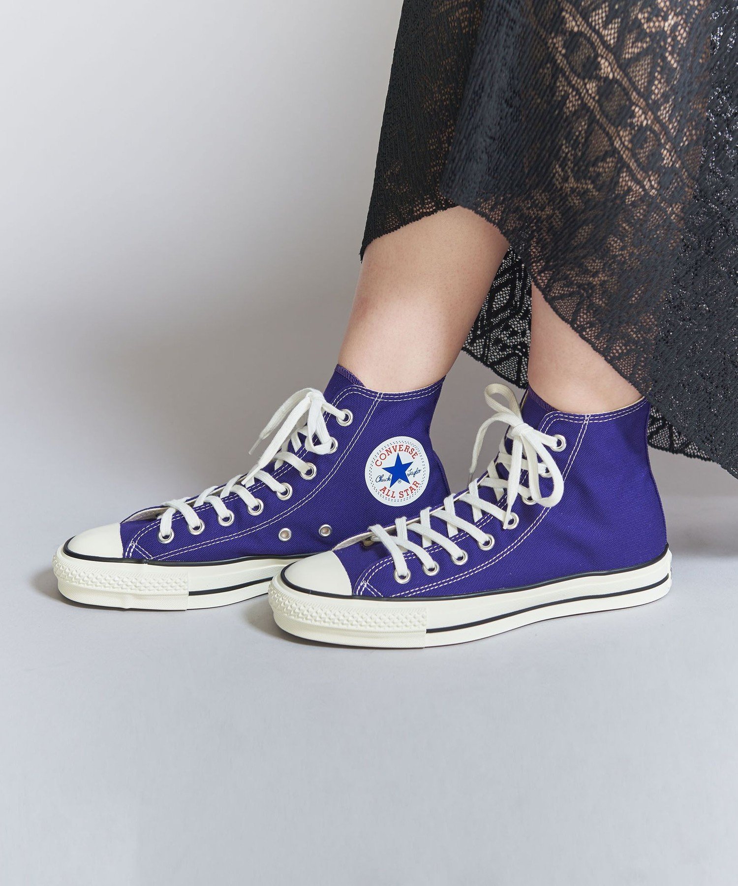 BEAUTY&YOUTH UNITED ARROWS ＜CONVERSE＞ALL STAR HI MADE IN JAPAN スニーカー/パープル ビューティー＆ユース　ユナイテッドアローズ シューズ・靴 スニーカー パープル【送料無料】画像