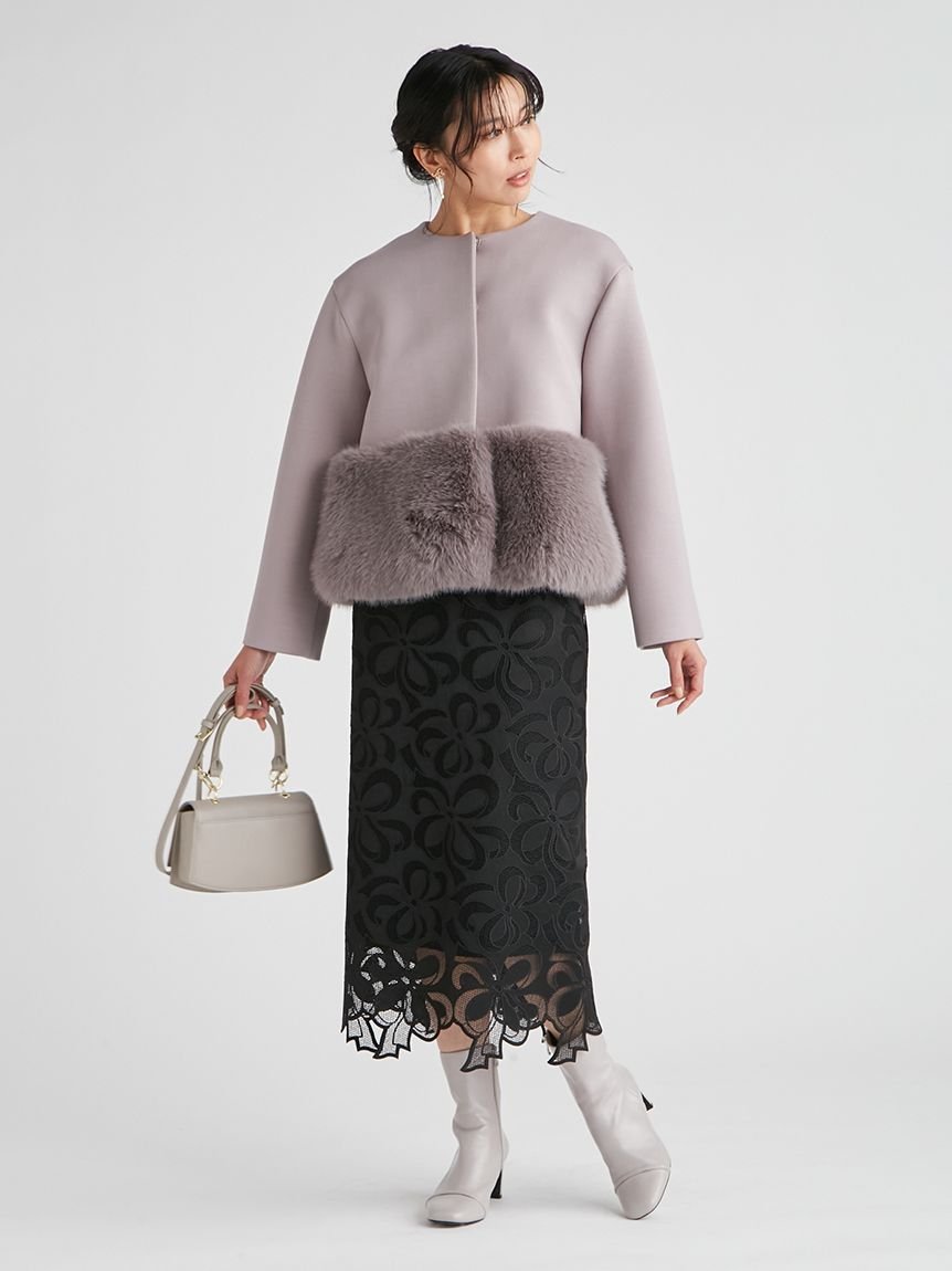 SALE／30%OFF】CELFORD 裾ファーポンチブルゾン セルフォード 