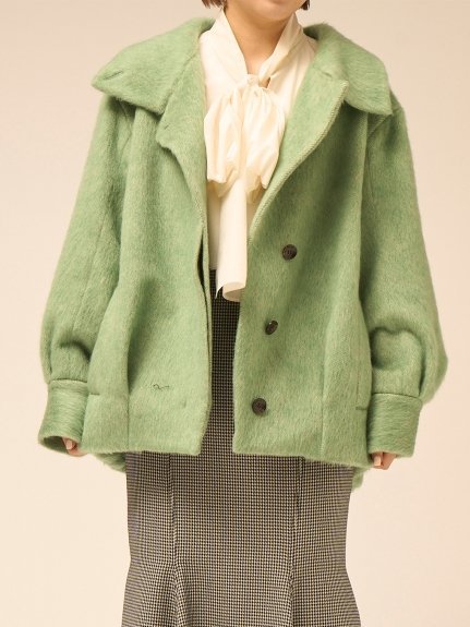 SALE／50%OFF】FRAY I.D モヘヤシャギーハーフコート フレイ