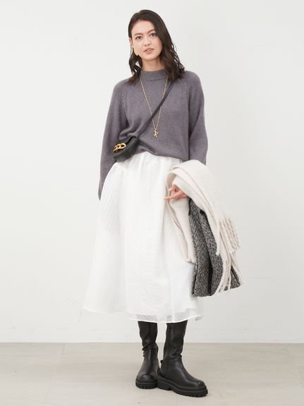 SALE／50%OFF】Mila Owen シャギーニットボリュームスカートコーデSET