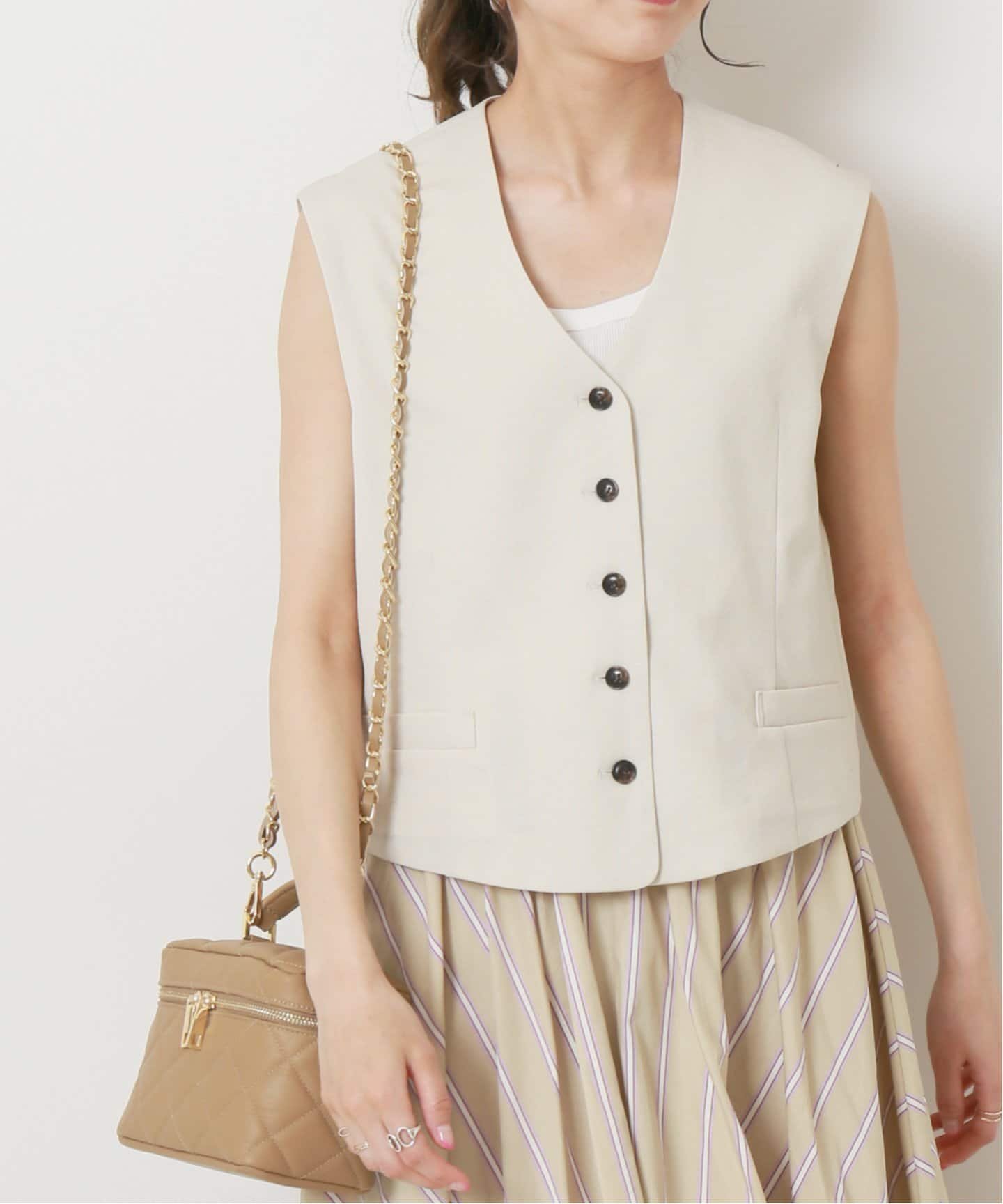 SALE／40%OFF】Spick & Span リネンライクベスト スピックアンド