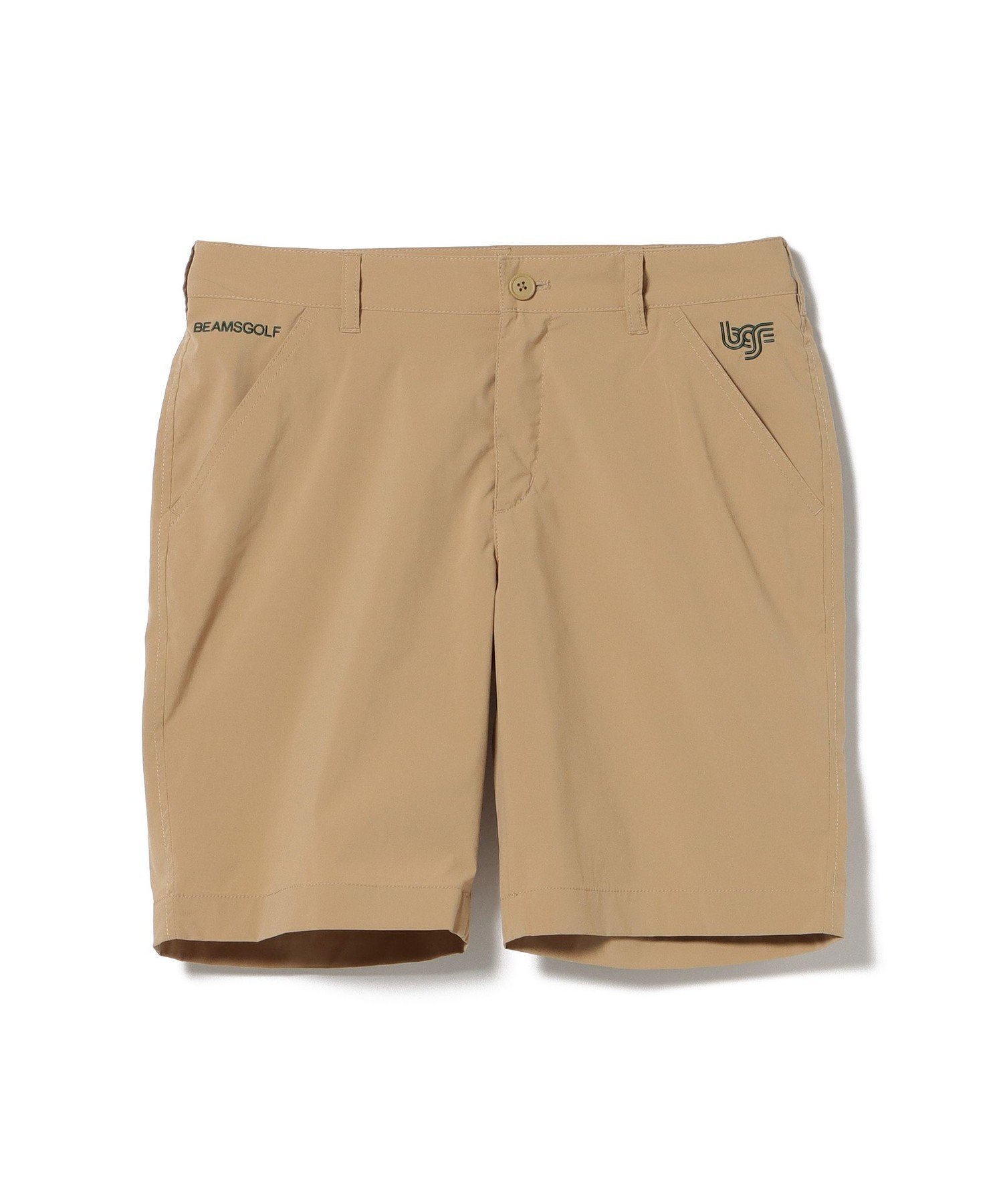 新品BEAMSゴルフメンズスターフラッグロゴ ツアー ショートパンツXLベージュ BEAMS GOLF（ビームスゴルフ）の「〈MEN〉BEAMS GOLF ORANGE