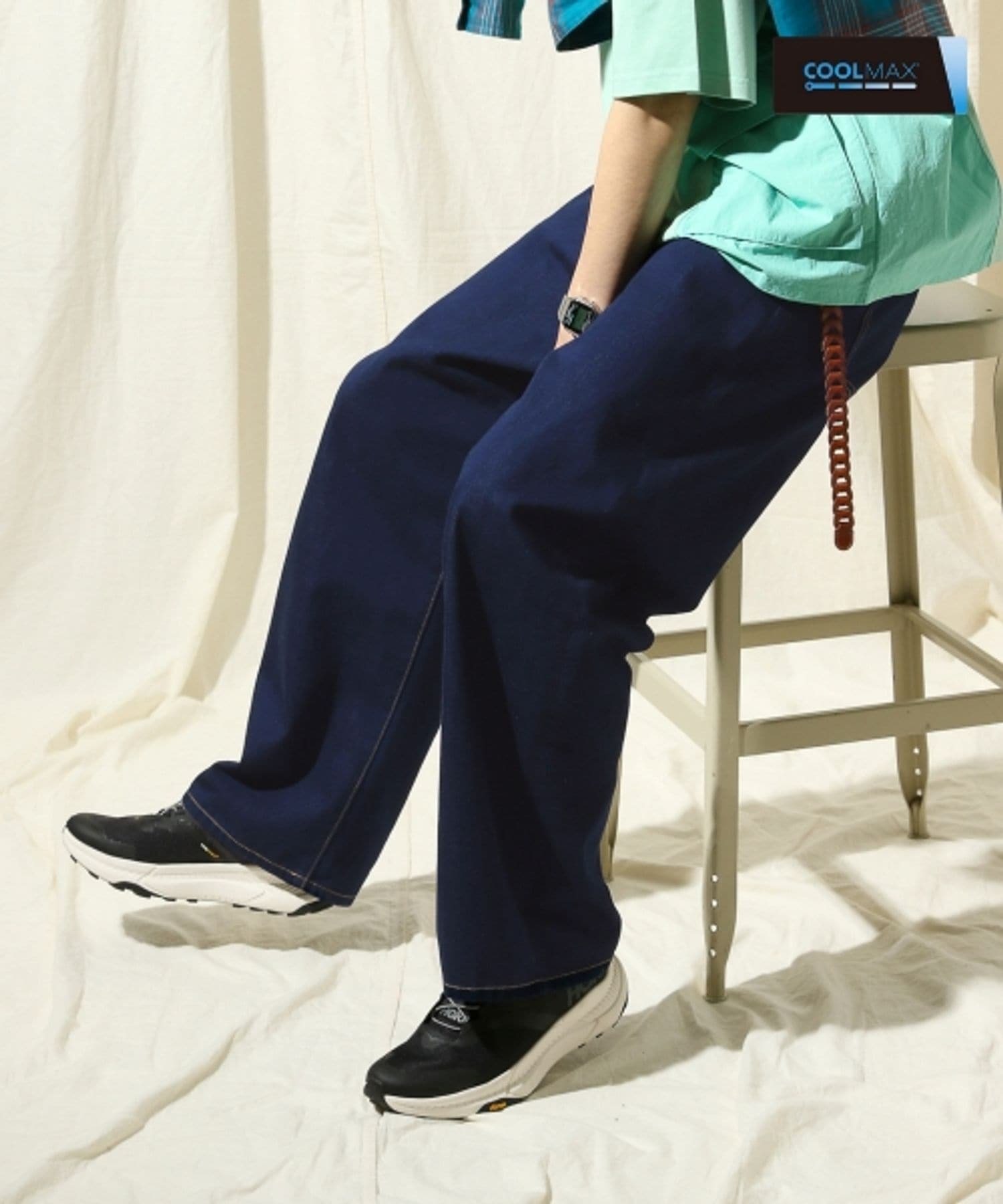 今期♡新品タグ付き♡ピンク系　ニコアンド/ベルトバレルデニム　Lサイズ セール】【NKJ 2025SS】BELT BARREL DENIM（デニムパンツ