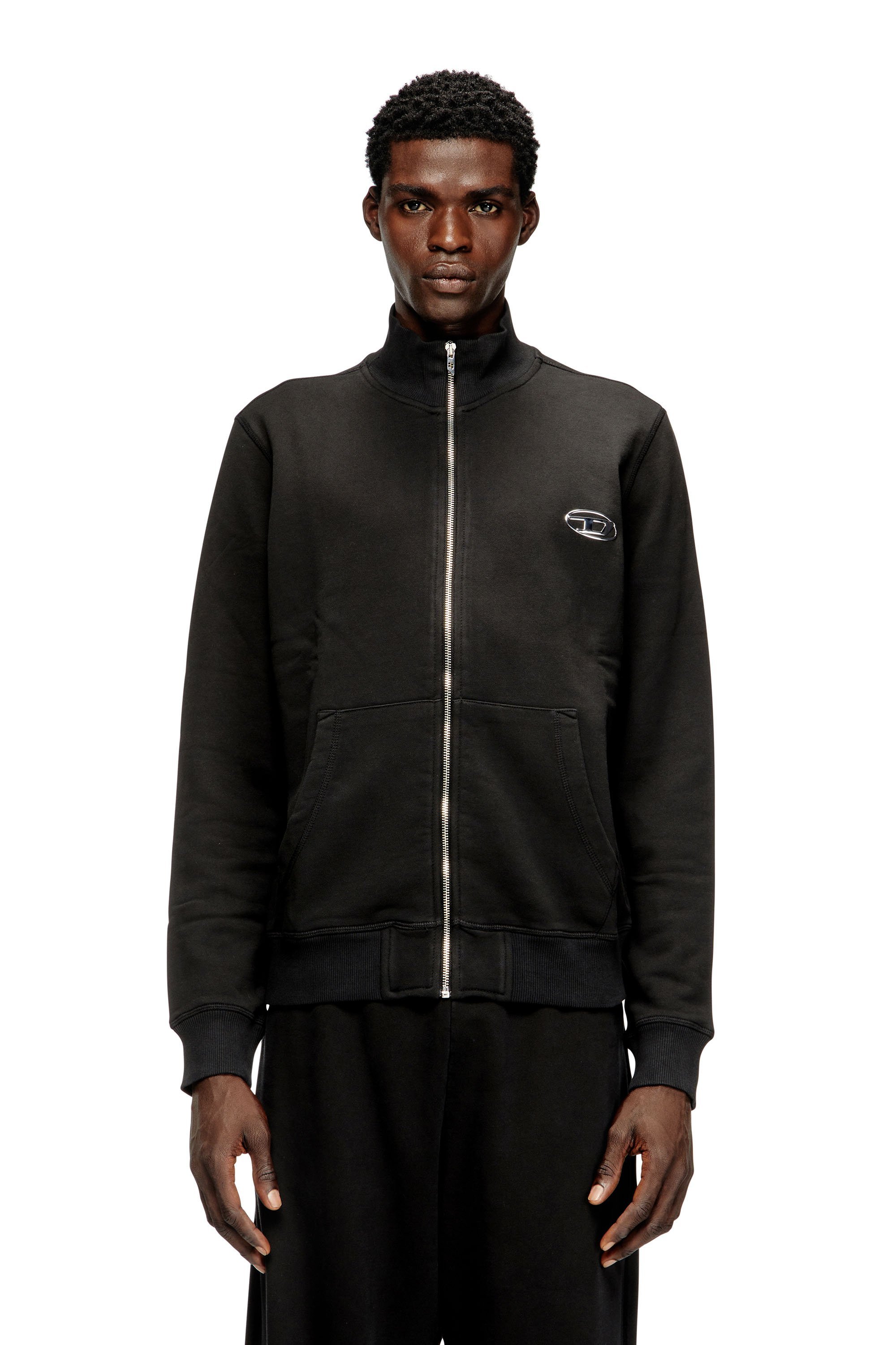 楽天市場】ディーゼル DIESEL ジップアップスウェット ブラック メンズ