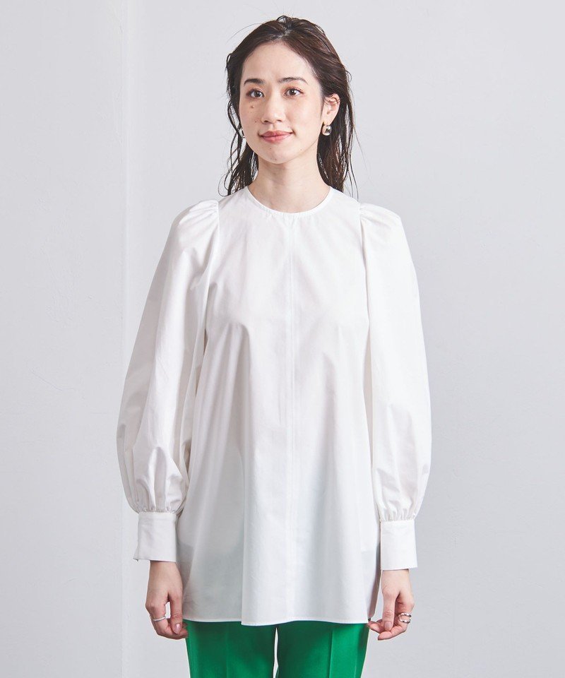 新品　UNITED ARROWS バックシャーリング チュニック ブラウス UNITED ARROWS（ユナイテッドアローズ）の「バックシャーリング