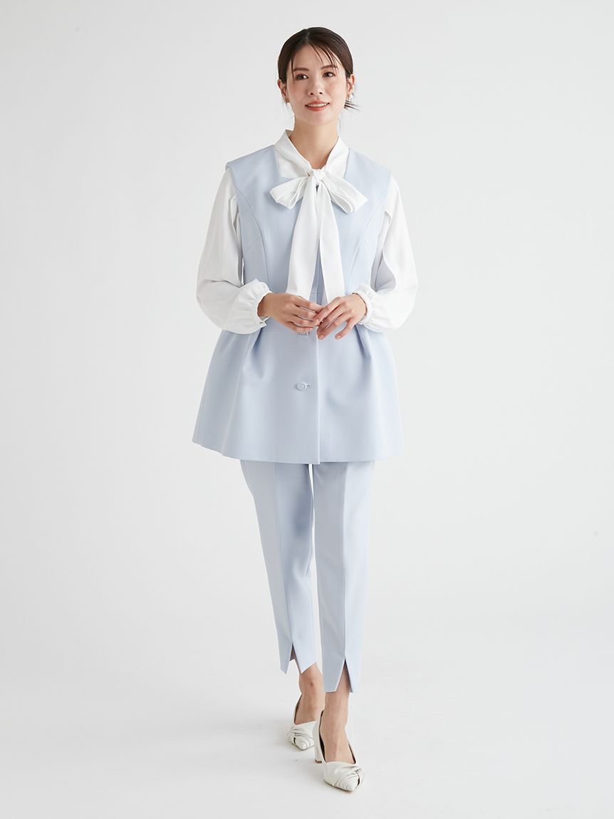 SALE／30%OFF】CELFORD タックデザインペプラムセットアップ セル 