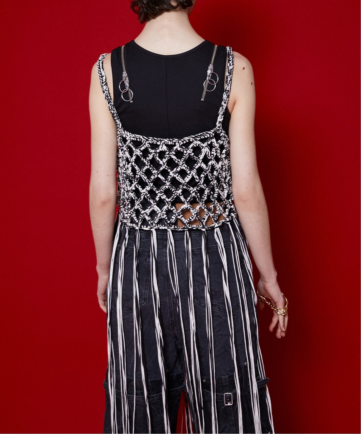 MAISON SPECIAL フリンジニットベスト【MAISON SPECIAL/メゾン